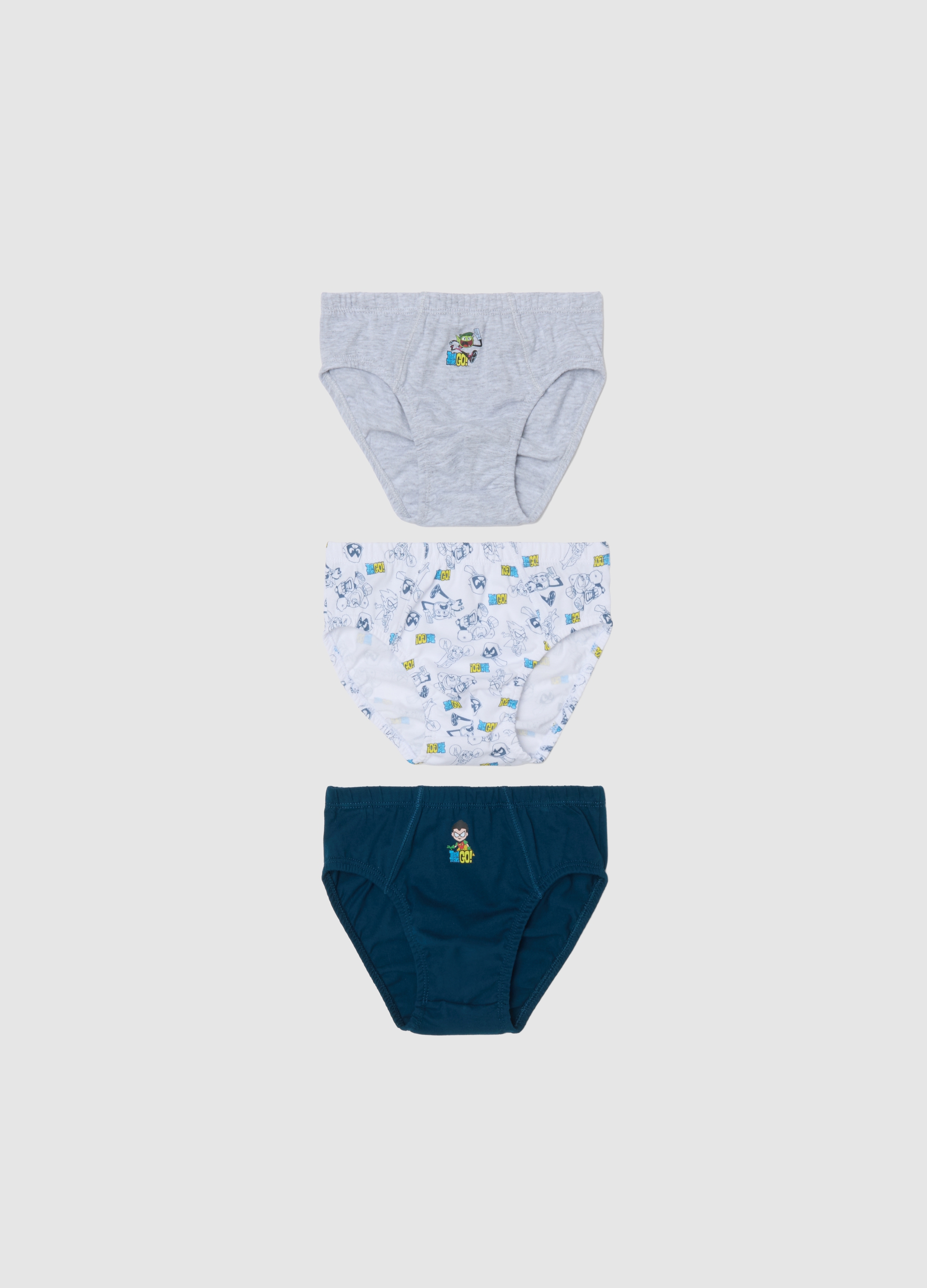 WARNER BROS, Multipack Slip Da Bambino In Puro Cotone Multicolor Regular Fit, Multicolor, Taglia: 7-8
