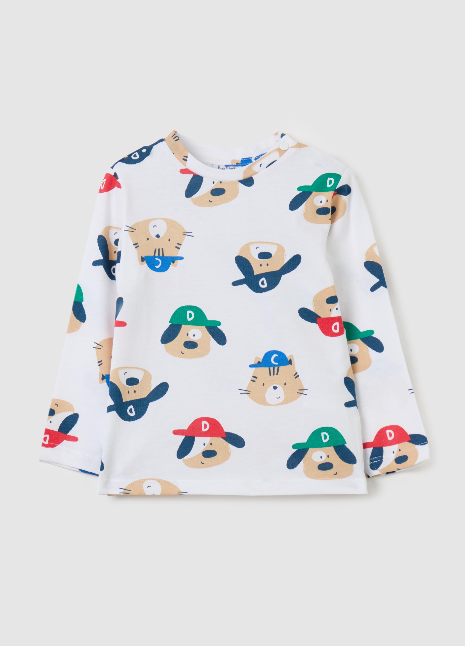 FAGOTTINO, Camiseta De Manga Larga Con Estampado, Niño, Blanco óptico, Talla: 9-12