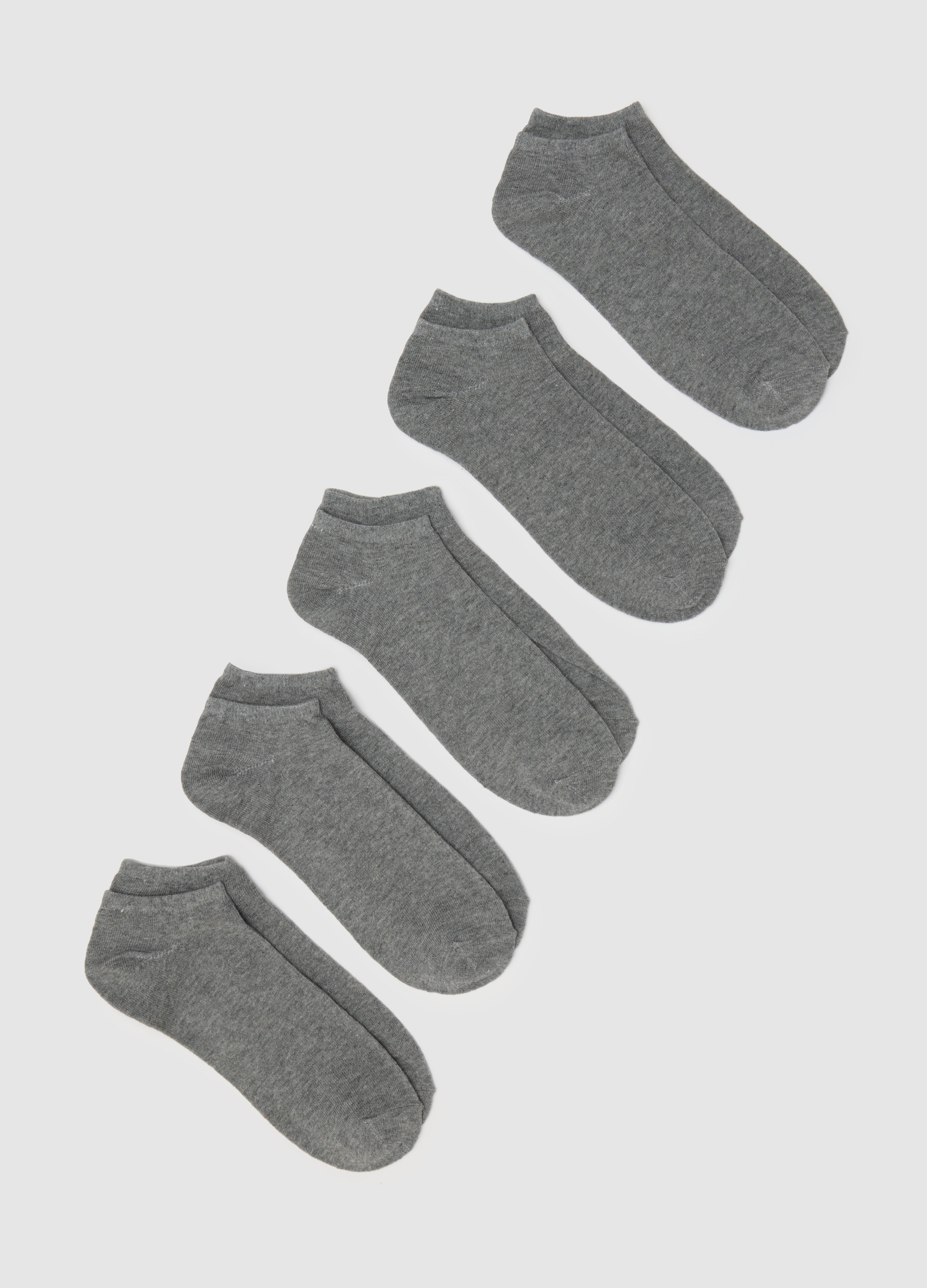 Multipack De Calcetines Para Hombre En Mezcla De Algodón Gris, Hombre, Gris jaspeado, Talla: 38/42