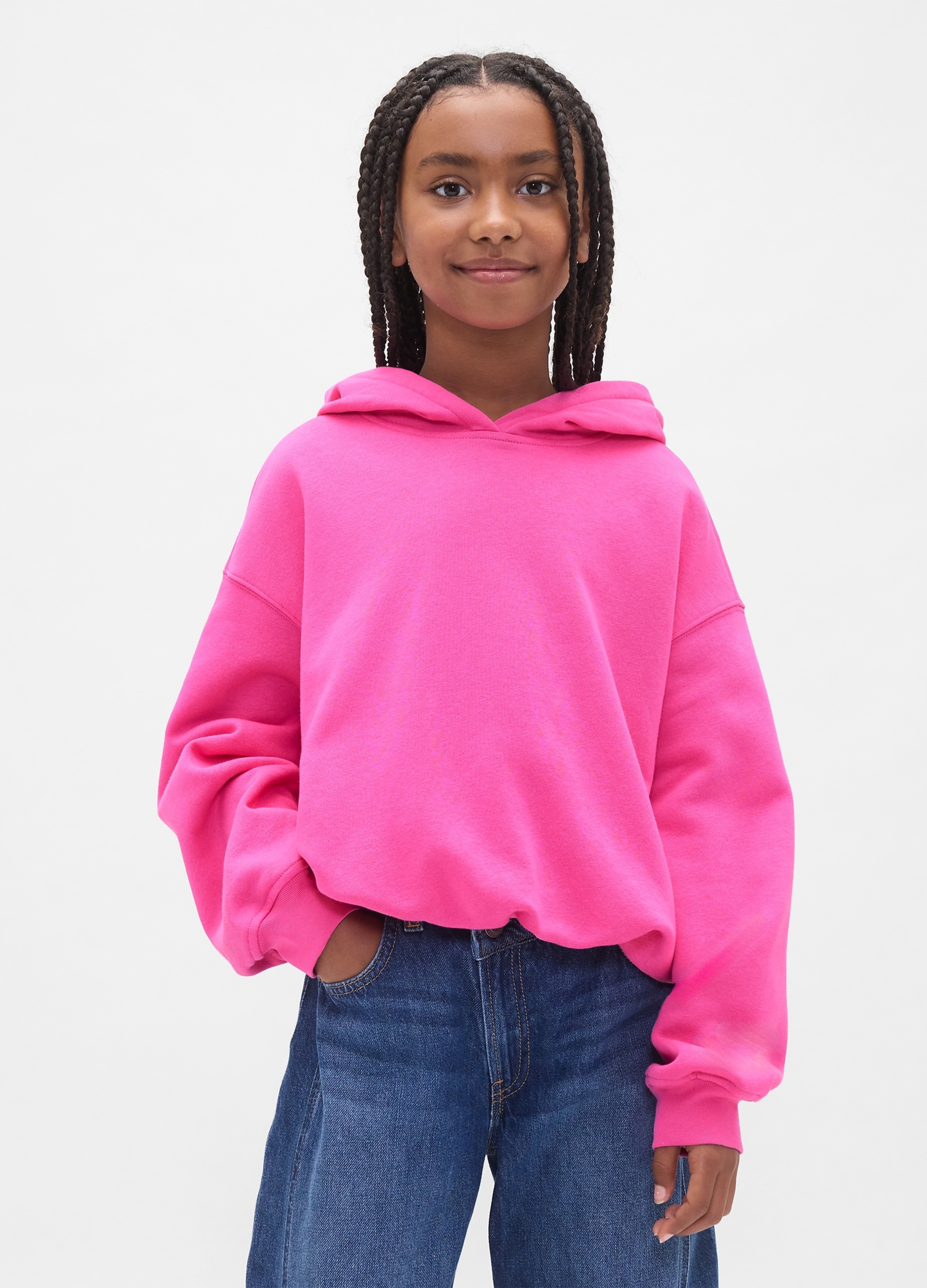 GAP KIDS, Felpa Con Cappuccio, Bambina, Rosa, Taglia: L