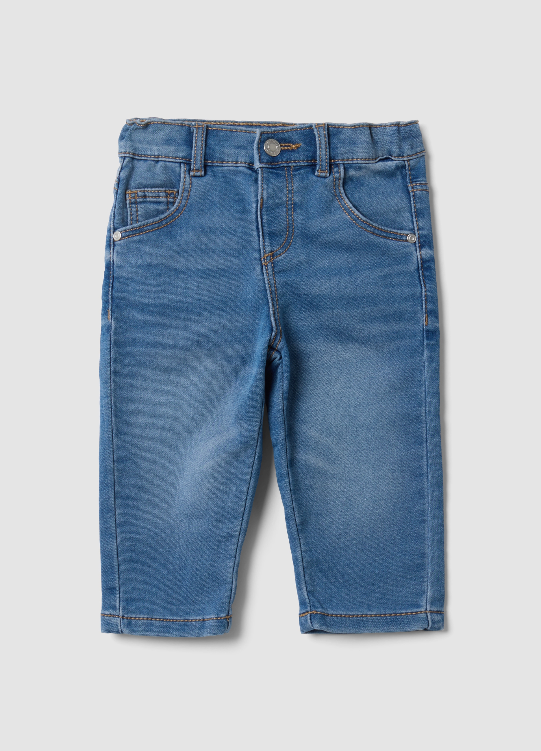 FAGOTTINO , Hellblaue Denim-jeans Aus Stretch-baumwolle, Regular Fit, Für Baby Jungen, Junge, Blu, Größe: 30-36