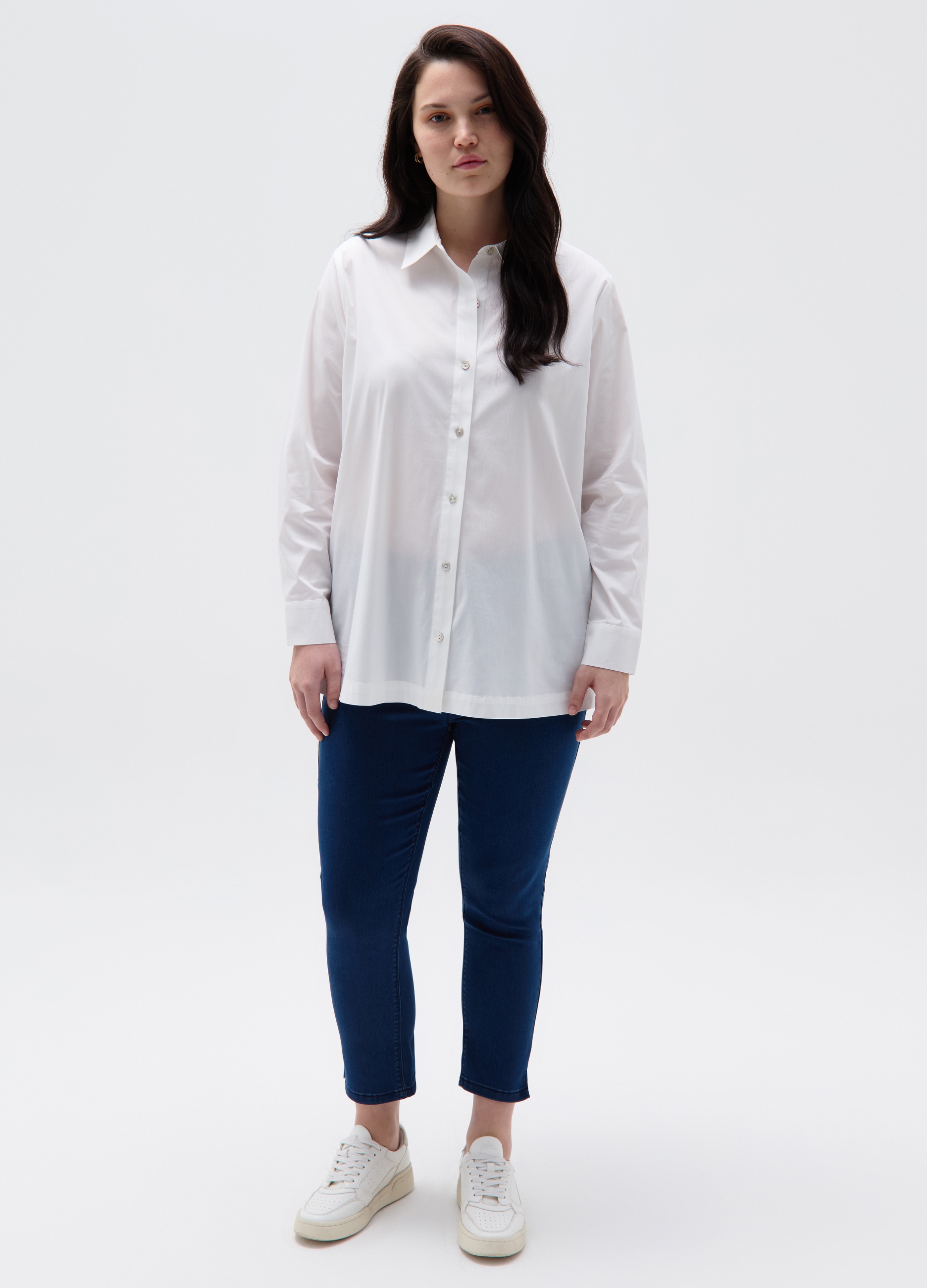 OVS, Jeggings Crop Stretch Curvy, Donna, Denim, Taglia: 51