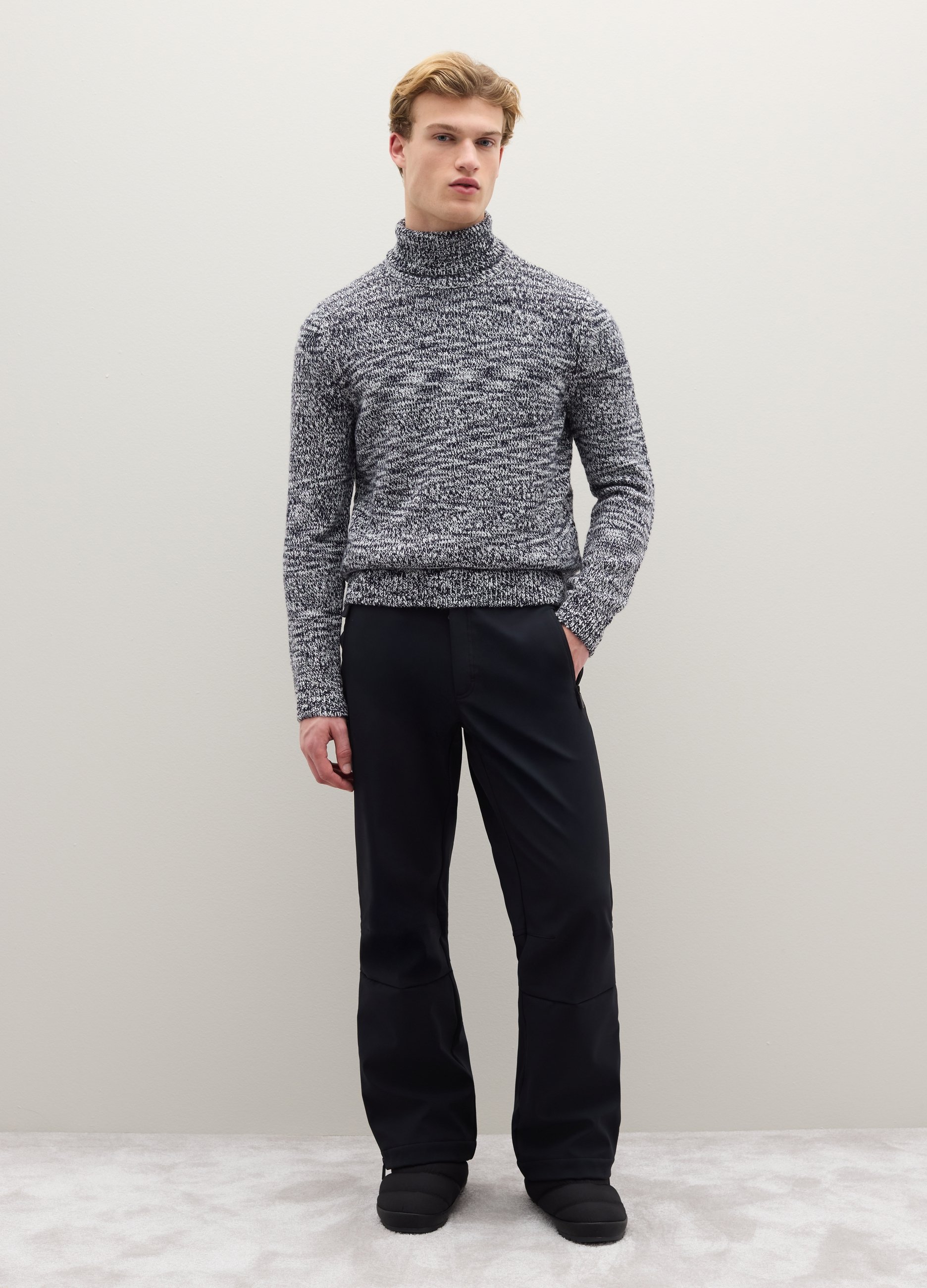 PIOMBO, Maglione A Collo Alto Multicolor Regular Fit, Unisex, Multicolor, Taglia: S