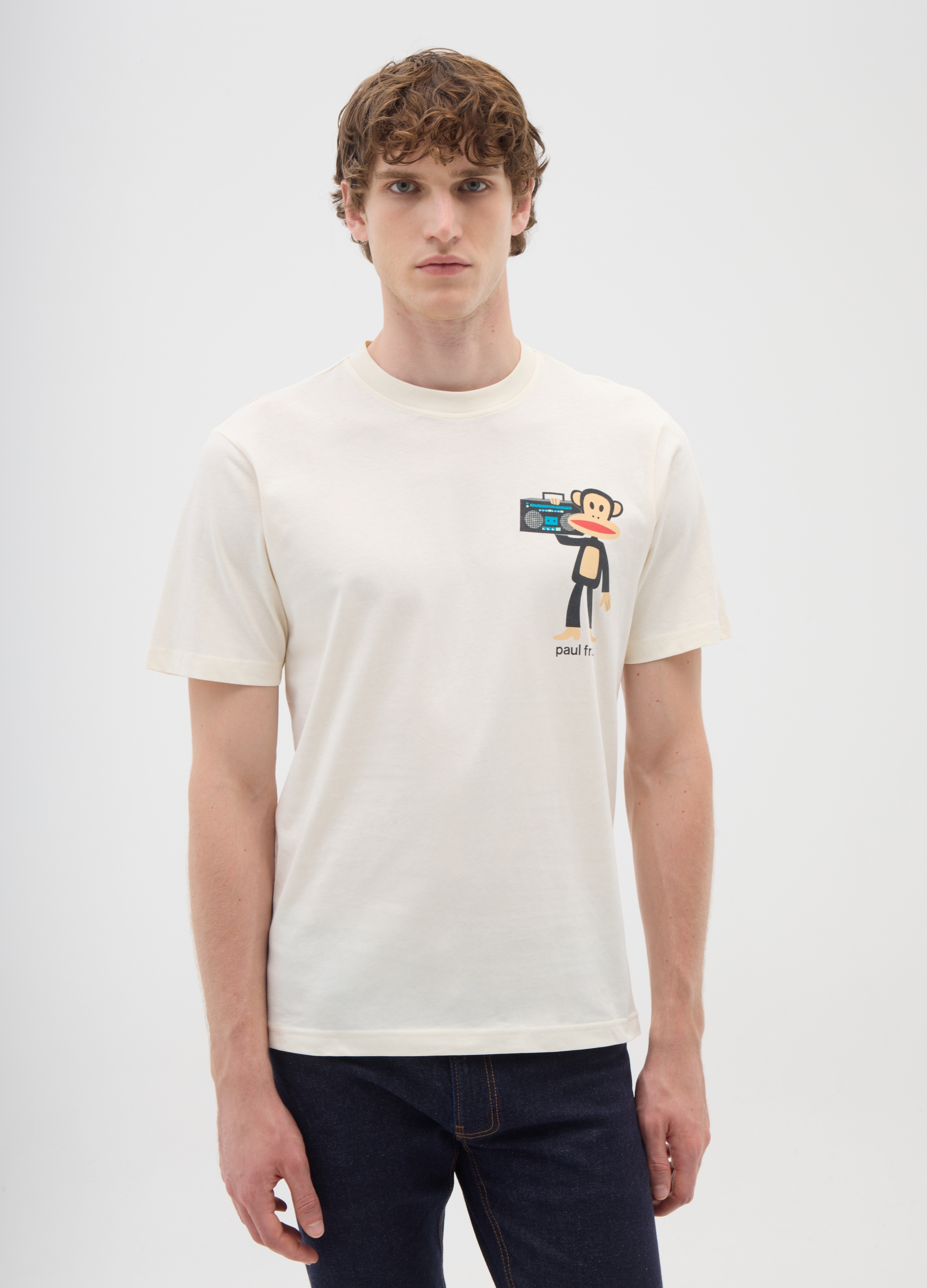 OVS, T-shirt Beige A Maniche Corte In Puro Cotone Regular Fit, Uomo, Beige, Taglia: M