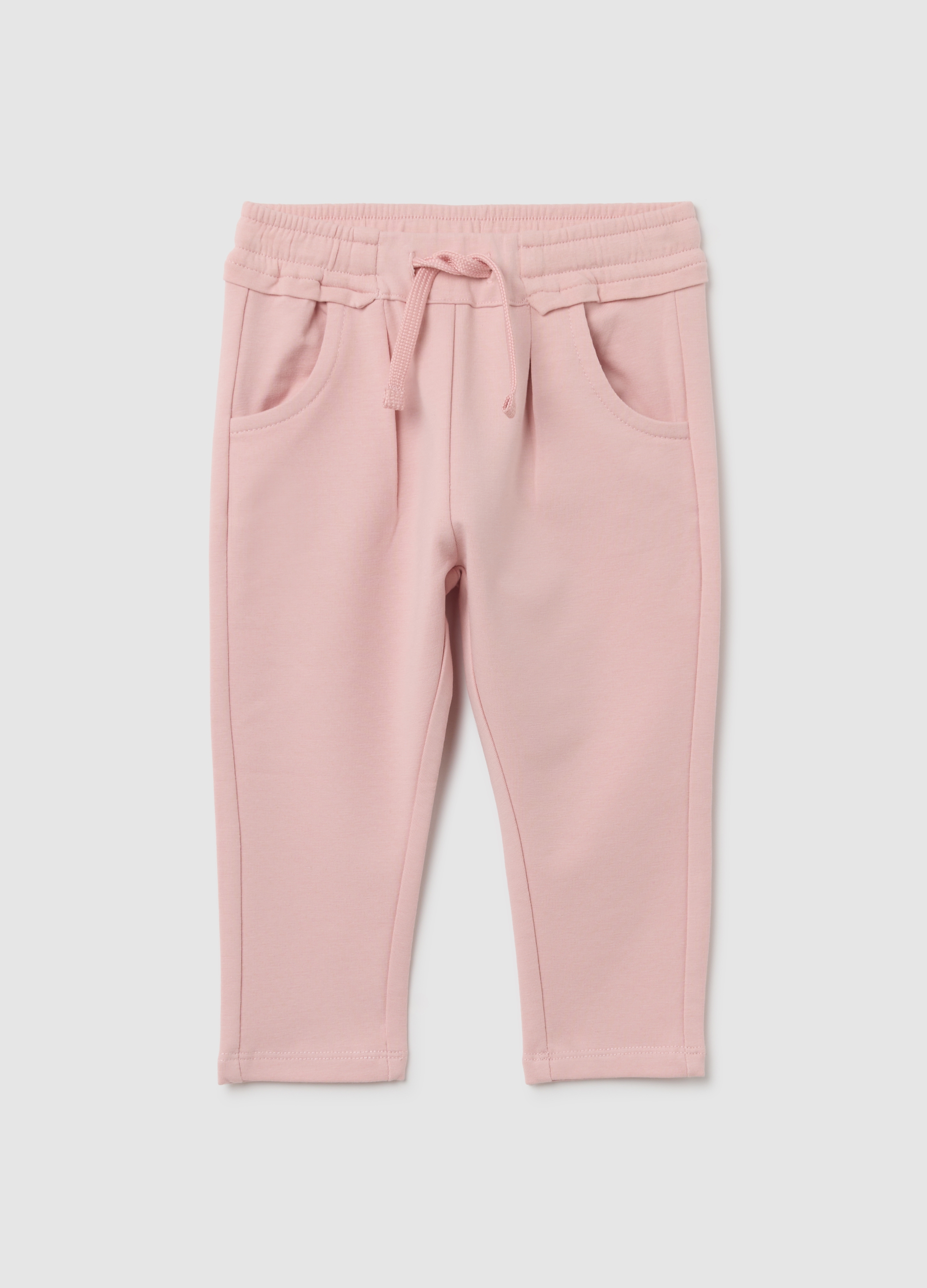 FAGOTTINO, Pantaloni Rosa Elasticizzati Per Bambina, Rosa, Taglia: 9-12