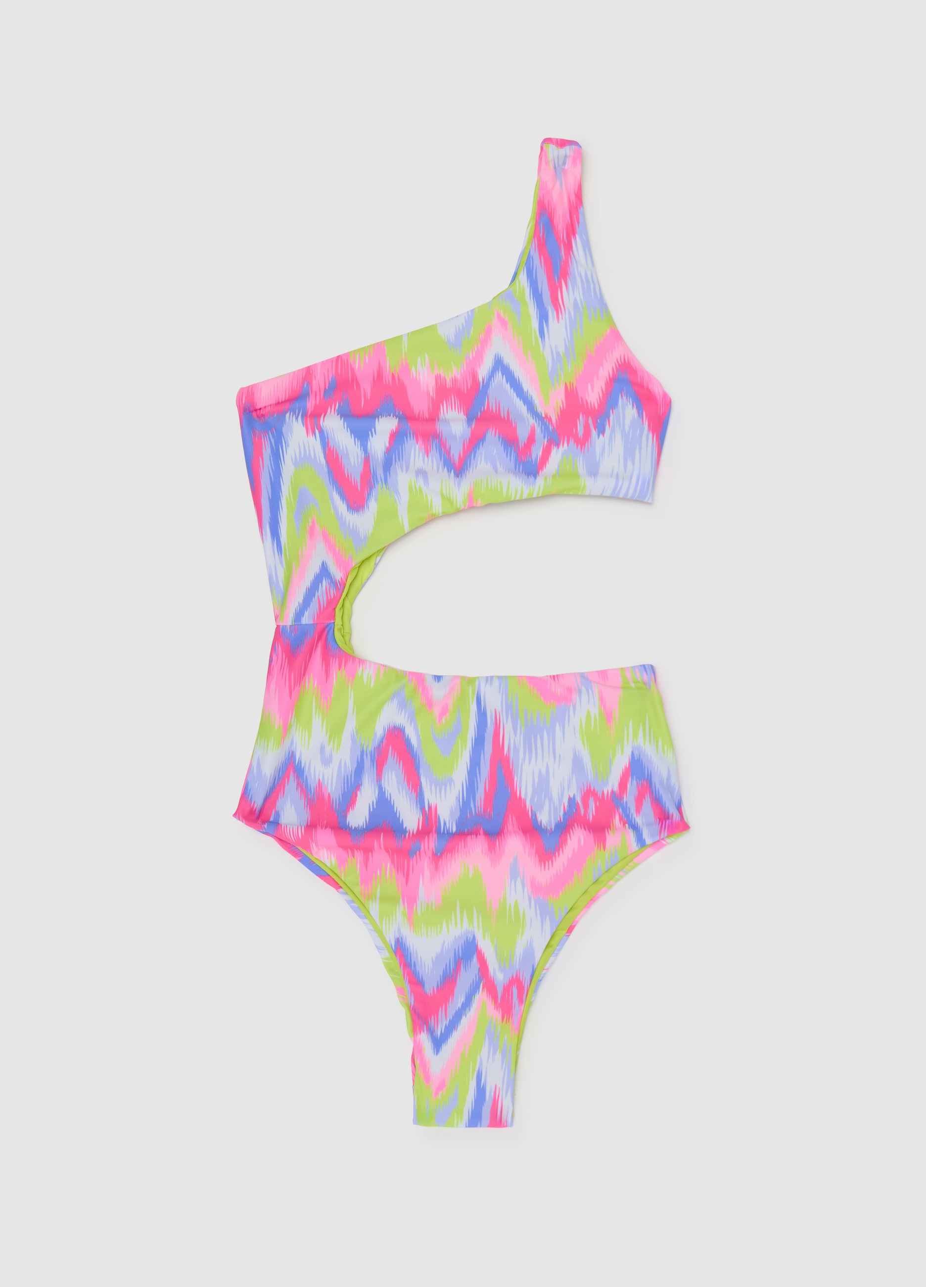 OVS, Trikini Bikini Da Ragazza In Tessuto Elasticizzato Multicolor, Bambina, Multicolor, Taglia: 10-11