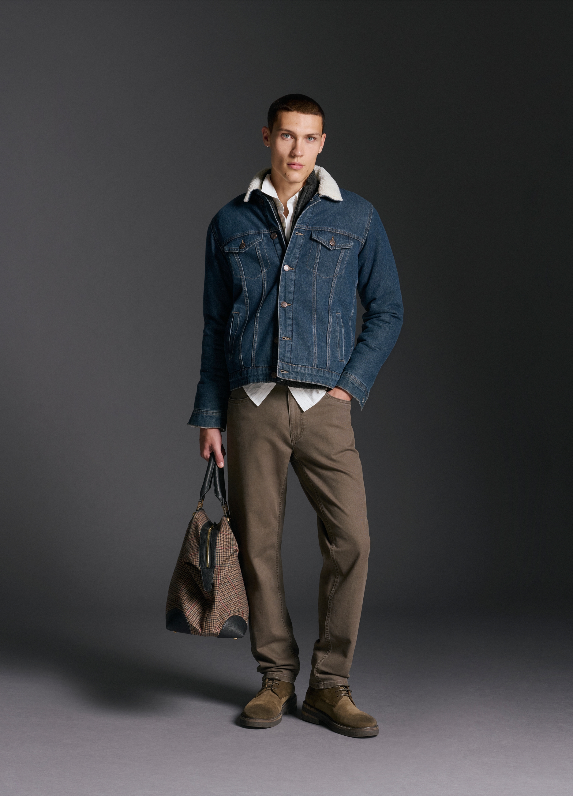 OVS, Pantaloni In Cotone Elasticizzato Marroni Slim Fit, Uomo, Marrone, Taglia: 46