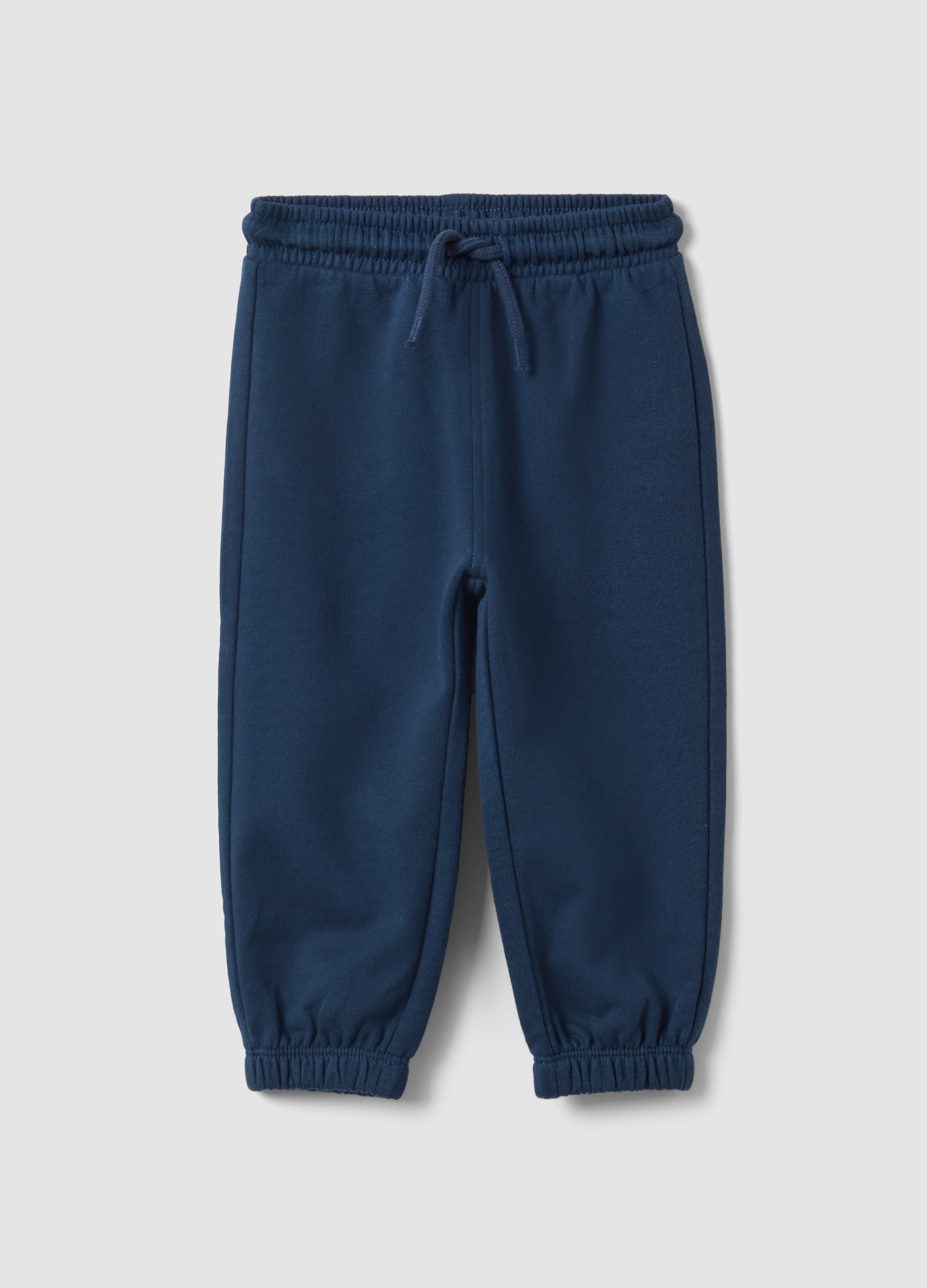 FAGOTTINO, Pantaloni Jogger Blu In Puro Cotone Organico Con Coulisse Per Bimbo, Bambino, Blu, Taglia: 30-36