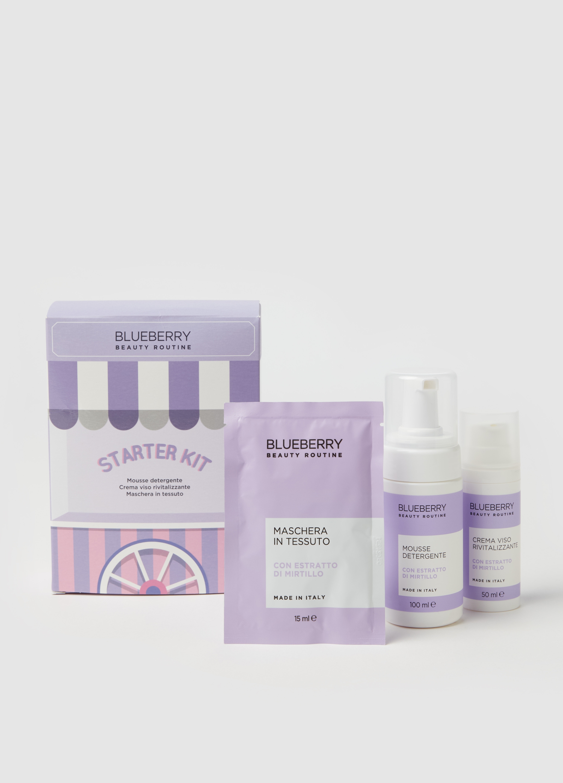 BEAUTY ROUTINE, Kit Di Bellezza Blueberry Beauty Routine, Donna, Viola, Taglia: FASUL