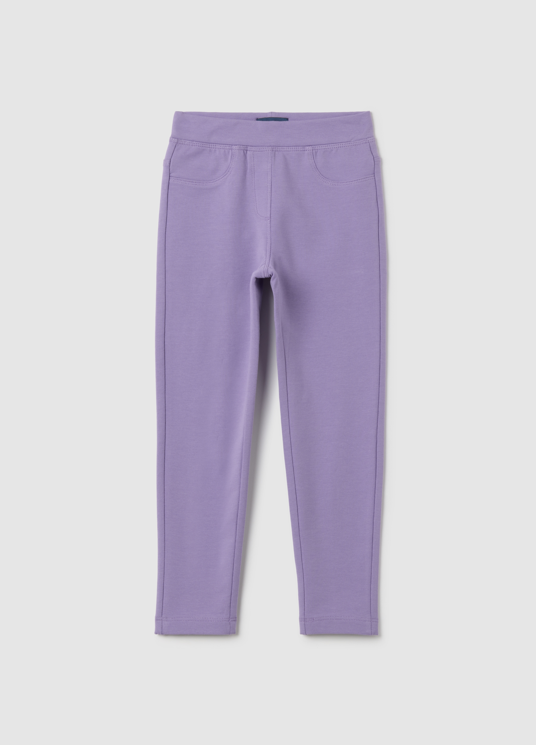 OVS, Lila Slim Fit Baumwoll-leggings Für Mädchen, Mädchen, Hellviolett, Größe: 3-4