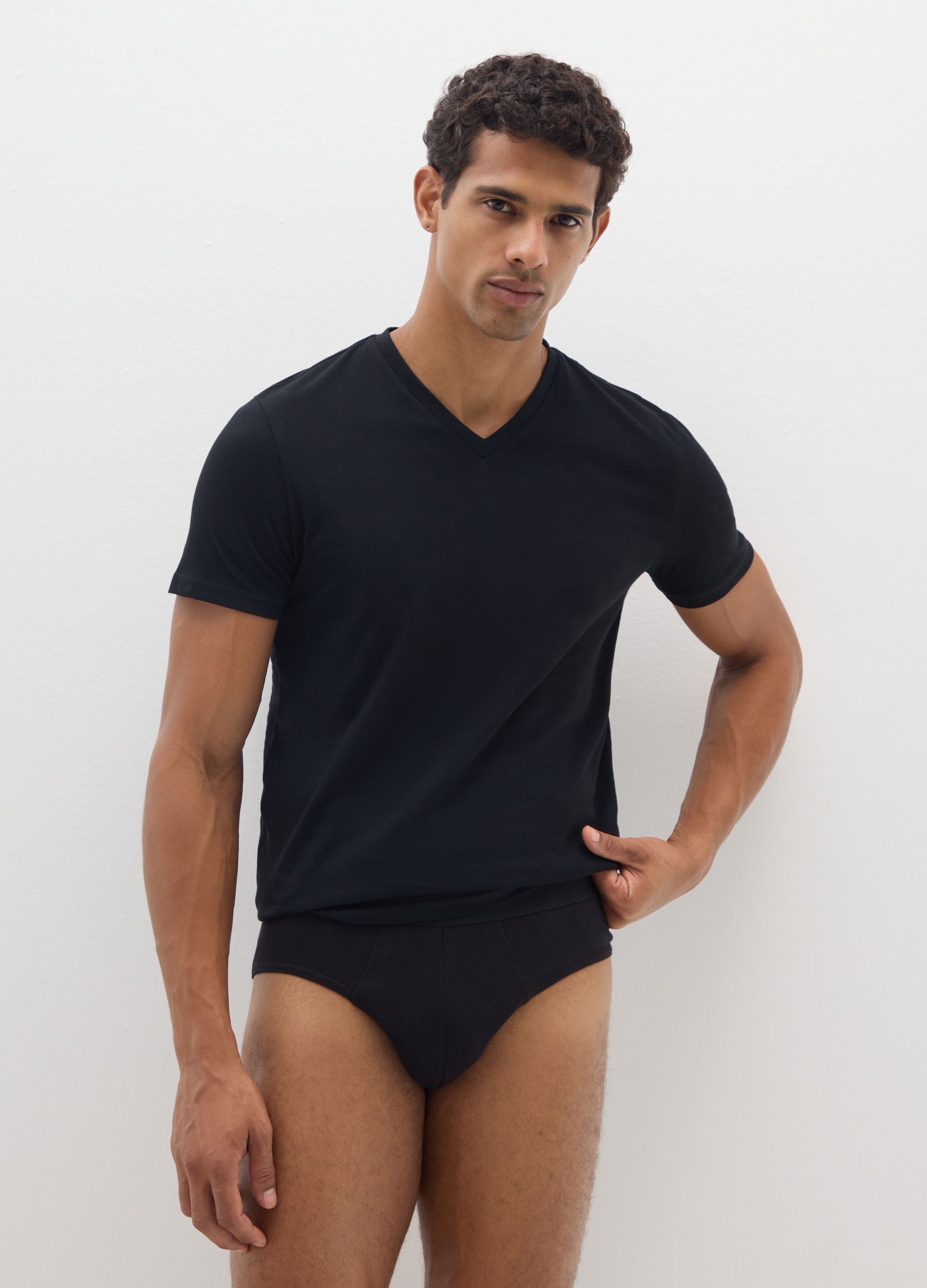 OVS, Tripack Di Slip Girgi In Puro Cotone, Uomo, Grigio, Taglia: S