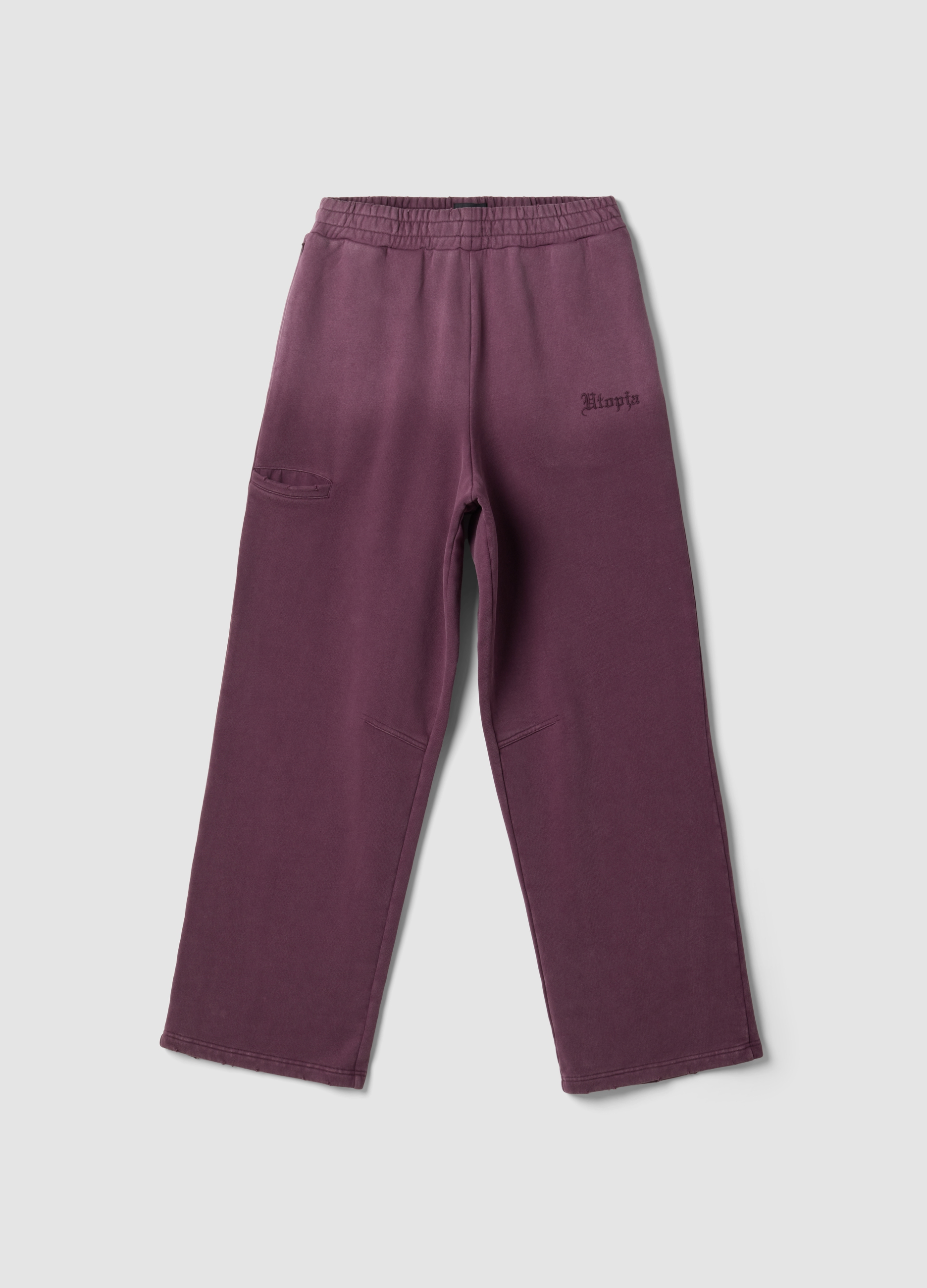 UTOPJA, Sweatpants Sunfaded Burgundy, Uomo, Viola, Taglia: XL