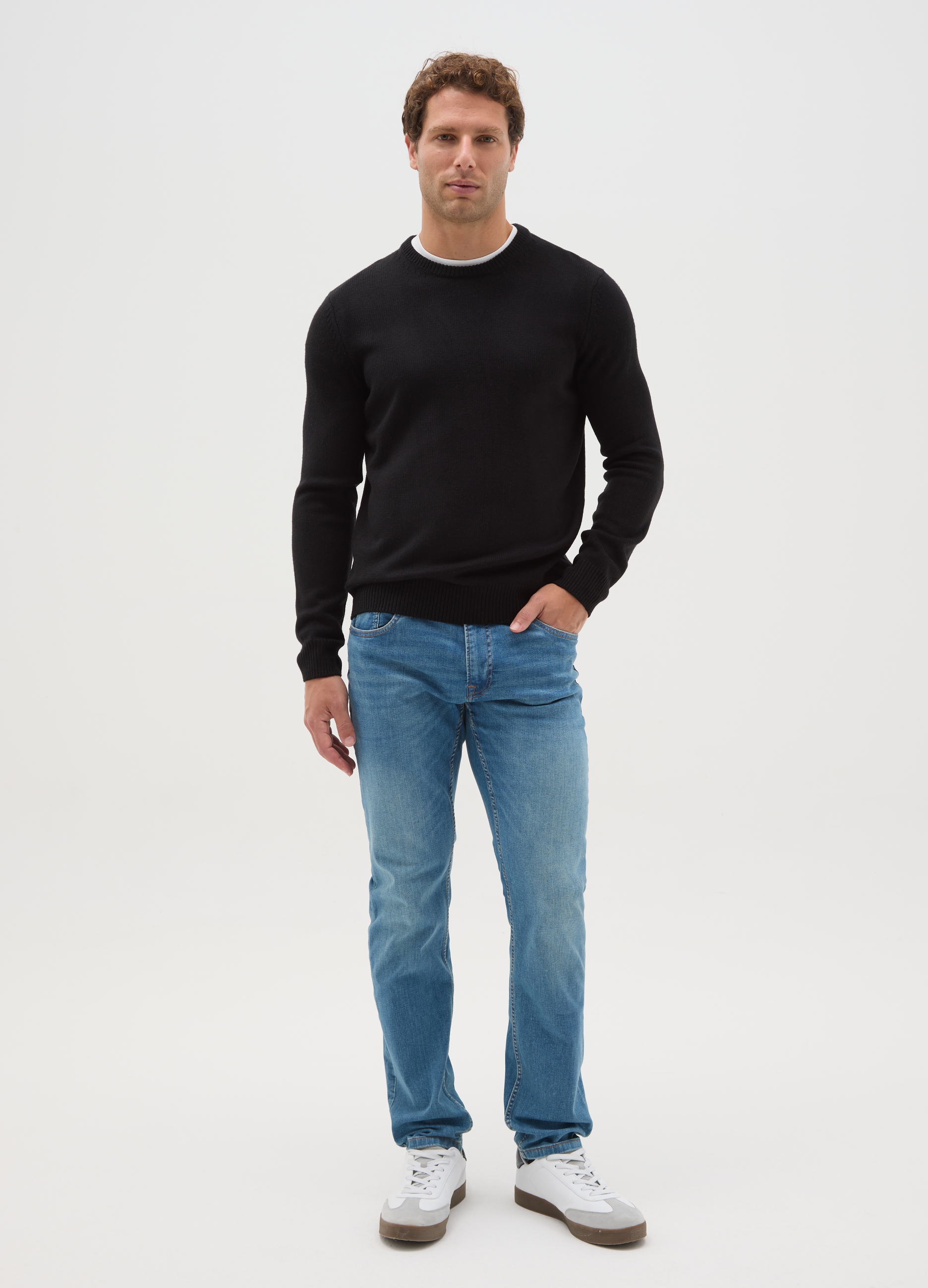 OVS, Jeans Azzurri In Denim Slim Fit, Uomo, Denim, Taglia: 46