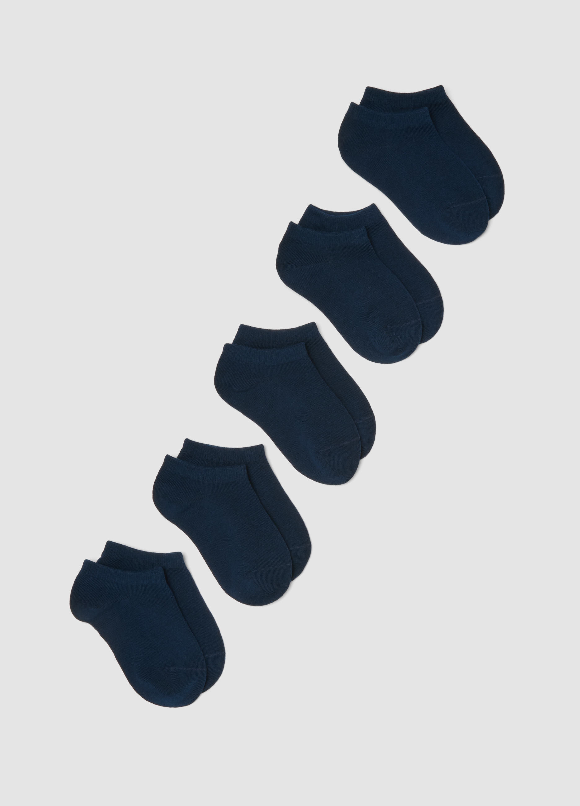 OVS KIDS, Pack De Calcetines Azul De Mezcla De Algodón Para Niños, Ajuste Regular, Niño, Azul marino, Talla: 28/30