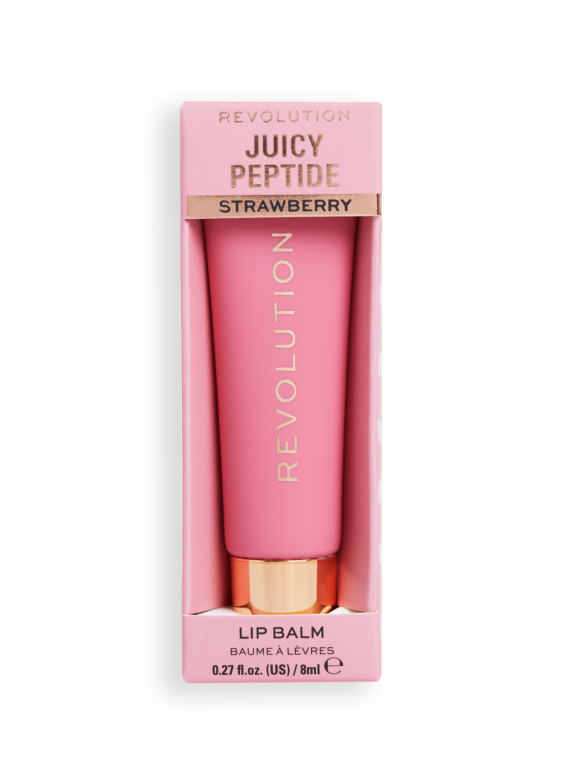 REVOLUTION, Revolution Juicy Peptide Balsamo Labbra Pink Strawberry, Donna, Rosa, Taglia: FASUL