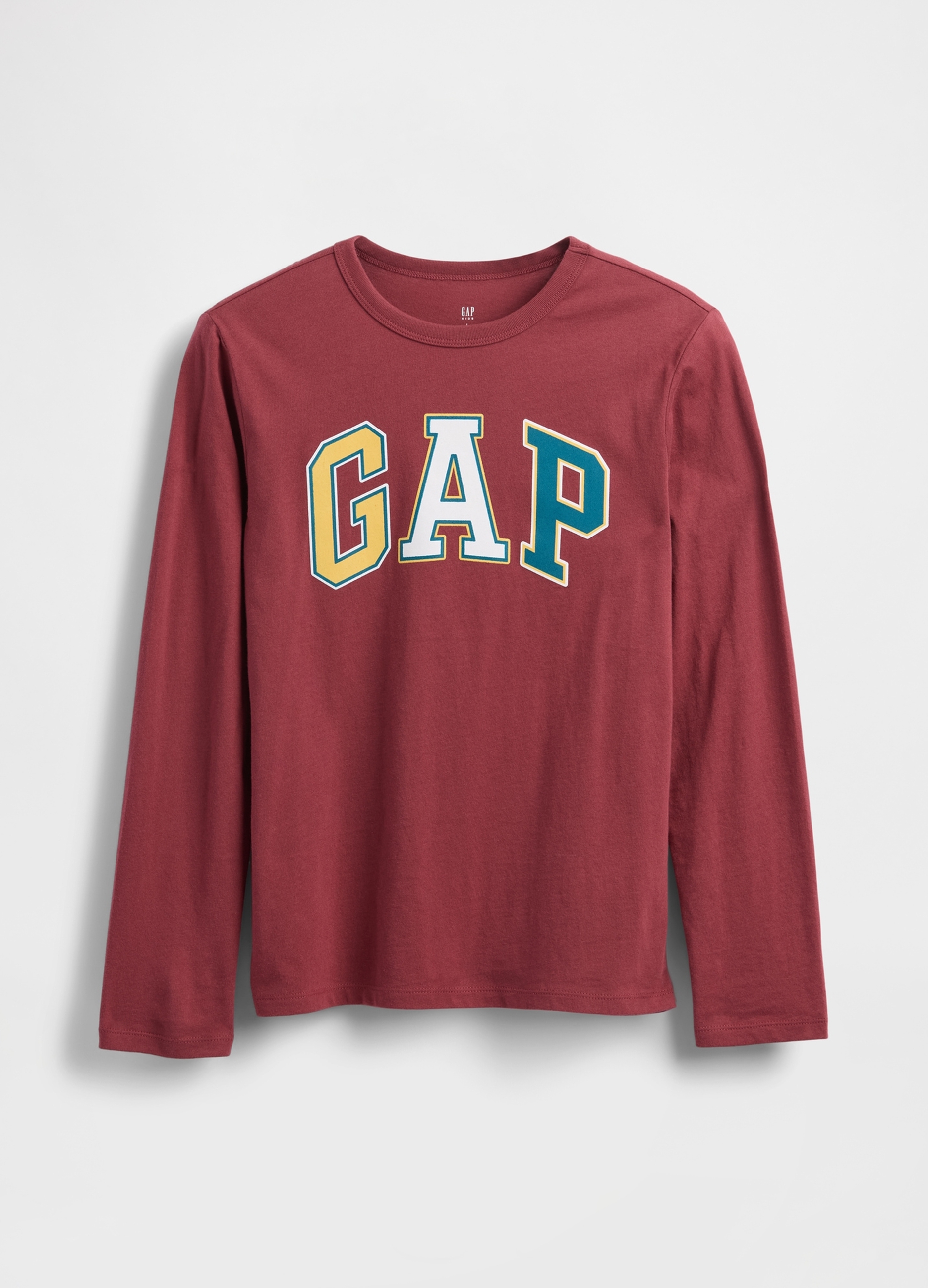 GAP KIDS, Maglietta A Maniche Lunghe, Bambino, Rosso, Taglia: S/114-130