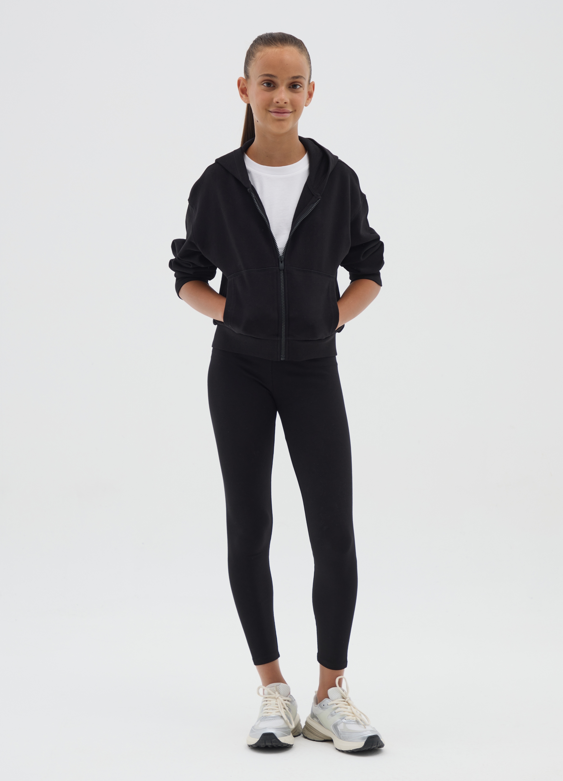 OVS, Mädchen Stretch-baumwolle Schwarze Skinny Leggings, Mädchen, Gunmetal, Größe: 10-11