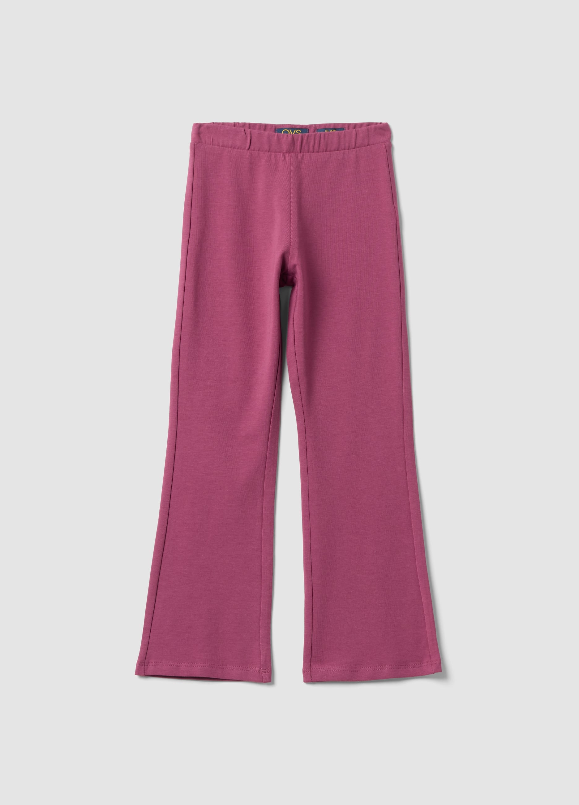 OVS KIDS, Leggings Flare Rosa In Cotone Elasticizzato, Bambina, Rosa, Taglia: 7-8