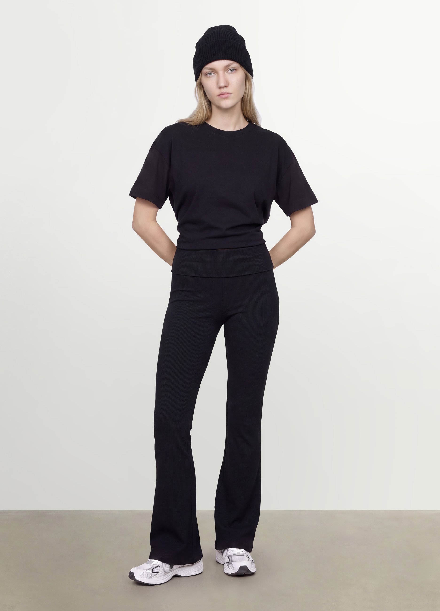 OVS, T-shirt Over Fit Nera In Puro Cotone A Maniche Corte, Donna, Nero, Taglia: L/XL