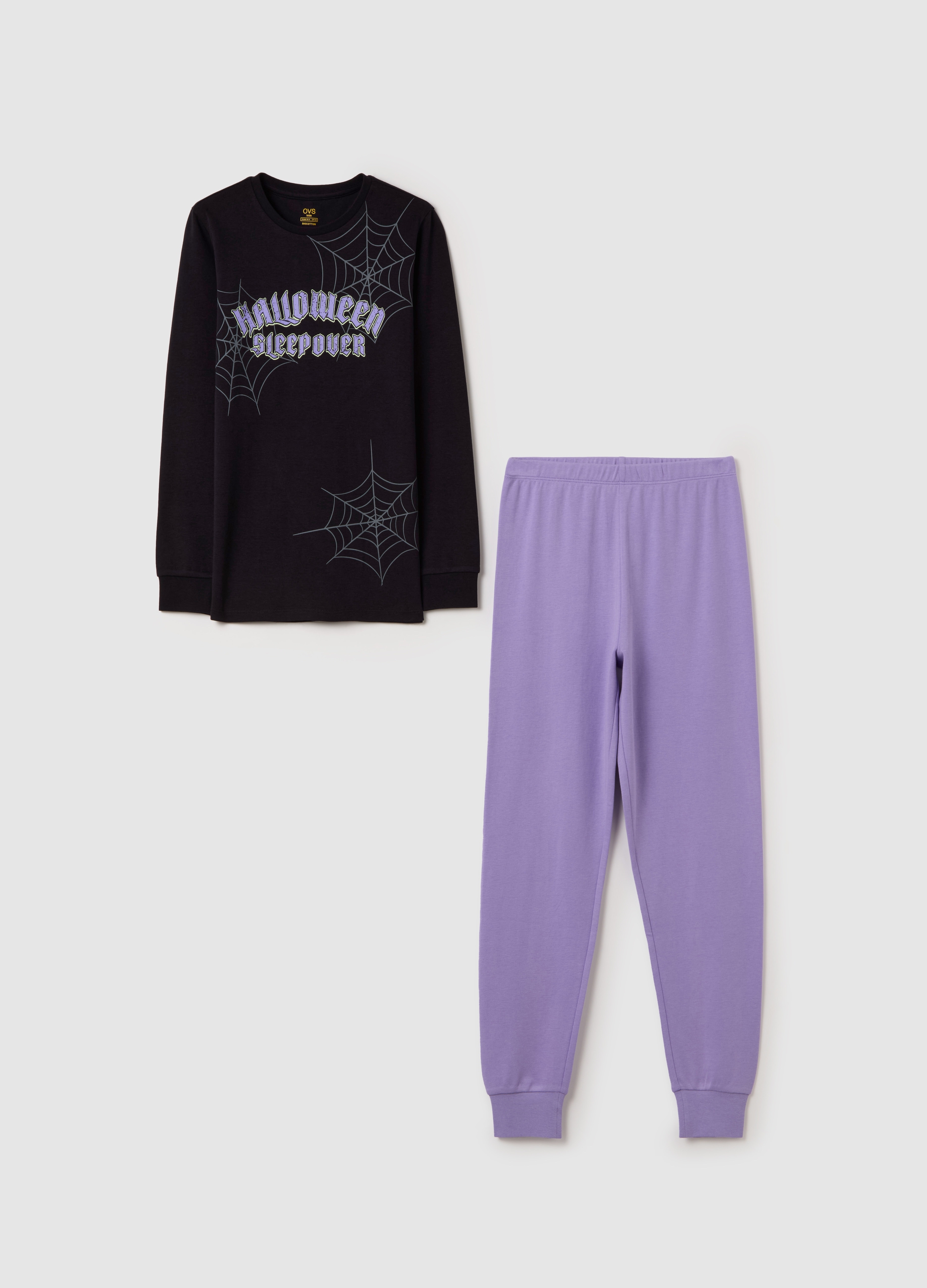 OVS KIDS, Pigiama In Cotone Bio "halloween Sleepover", Bambina, Multicolor, Taglia: 11-12