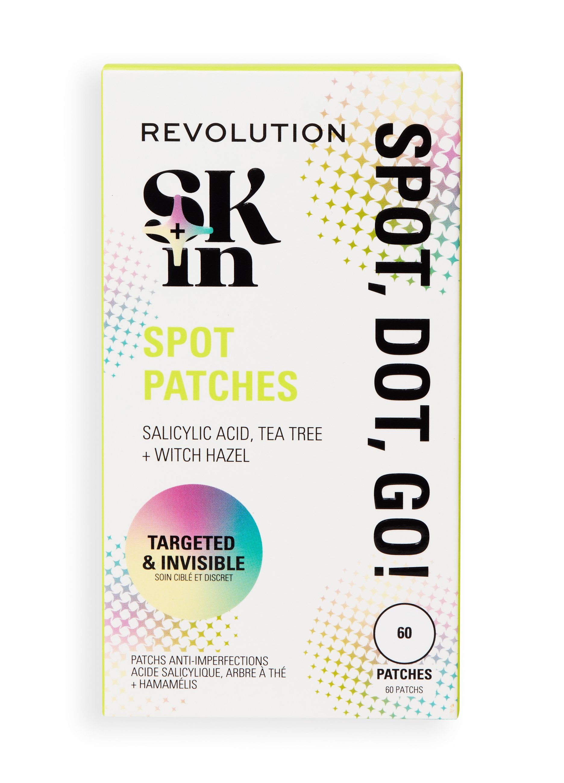 REVOLUTION, Revolution Skin Spot, Dot, Go! Patch Per Brufoli All'acido Salicilico, Donna, Bianco, Taglia: FASUL