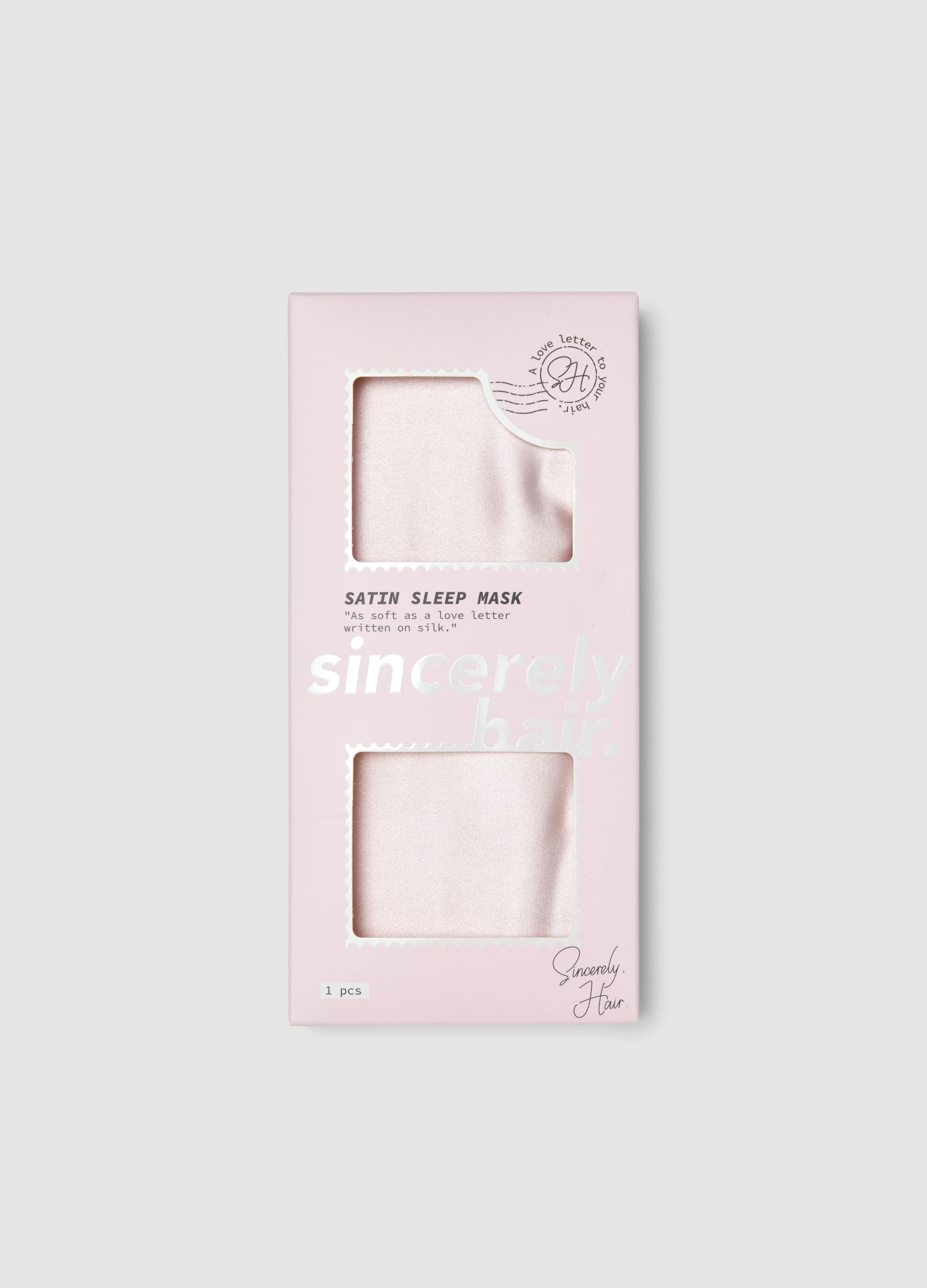 SINCERELY HAIR, Sincerely Hair Satin Sleep Mask Pink, Unisex, Rosa, Taglia: FASUL