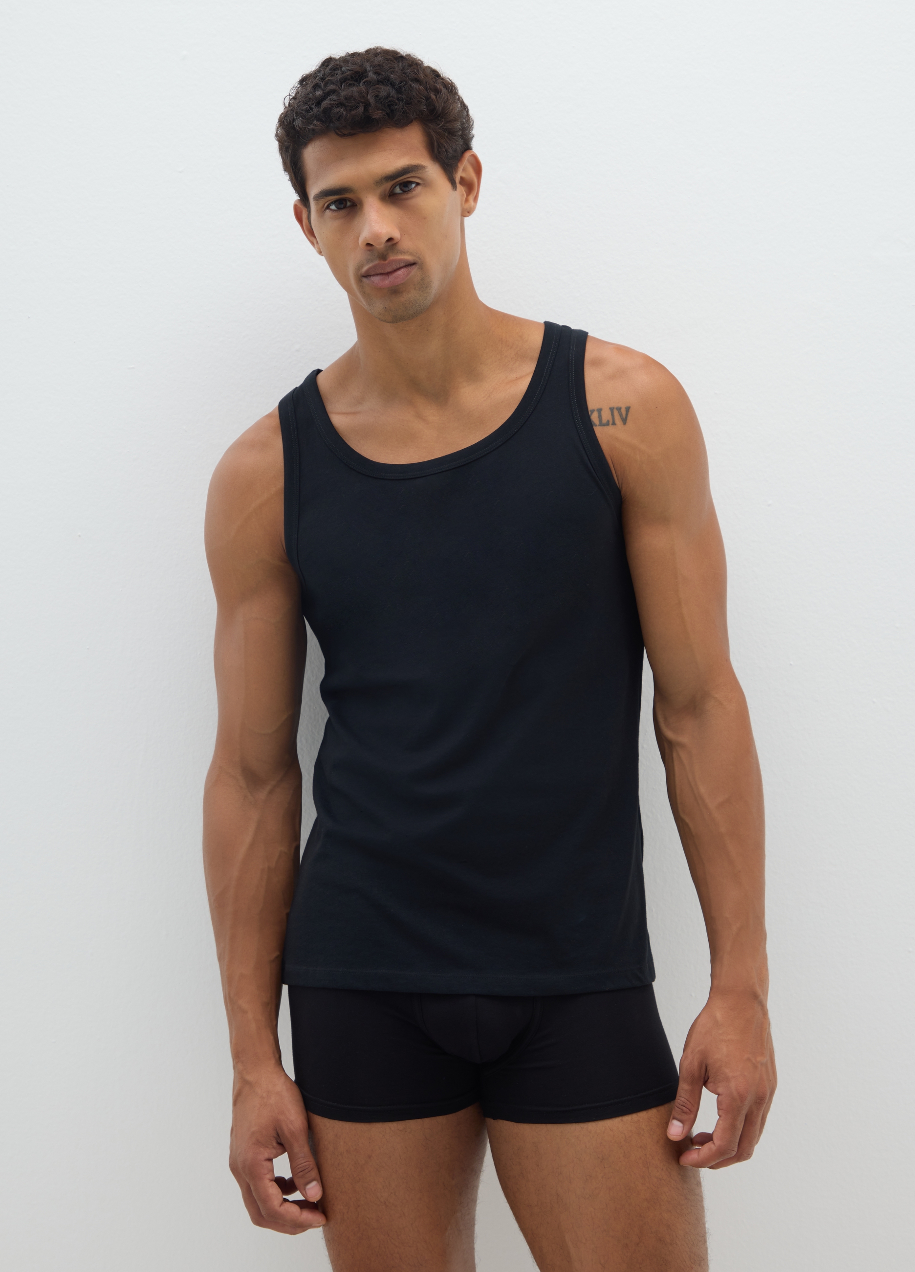 OVS, Tripack Di Canottiere Da Uomo In Puro Cotone Bianca Regular Fit, Bianco, Taglia: XXL