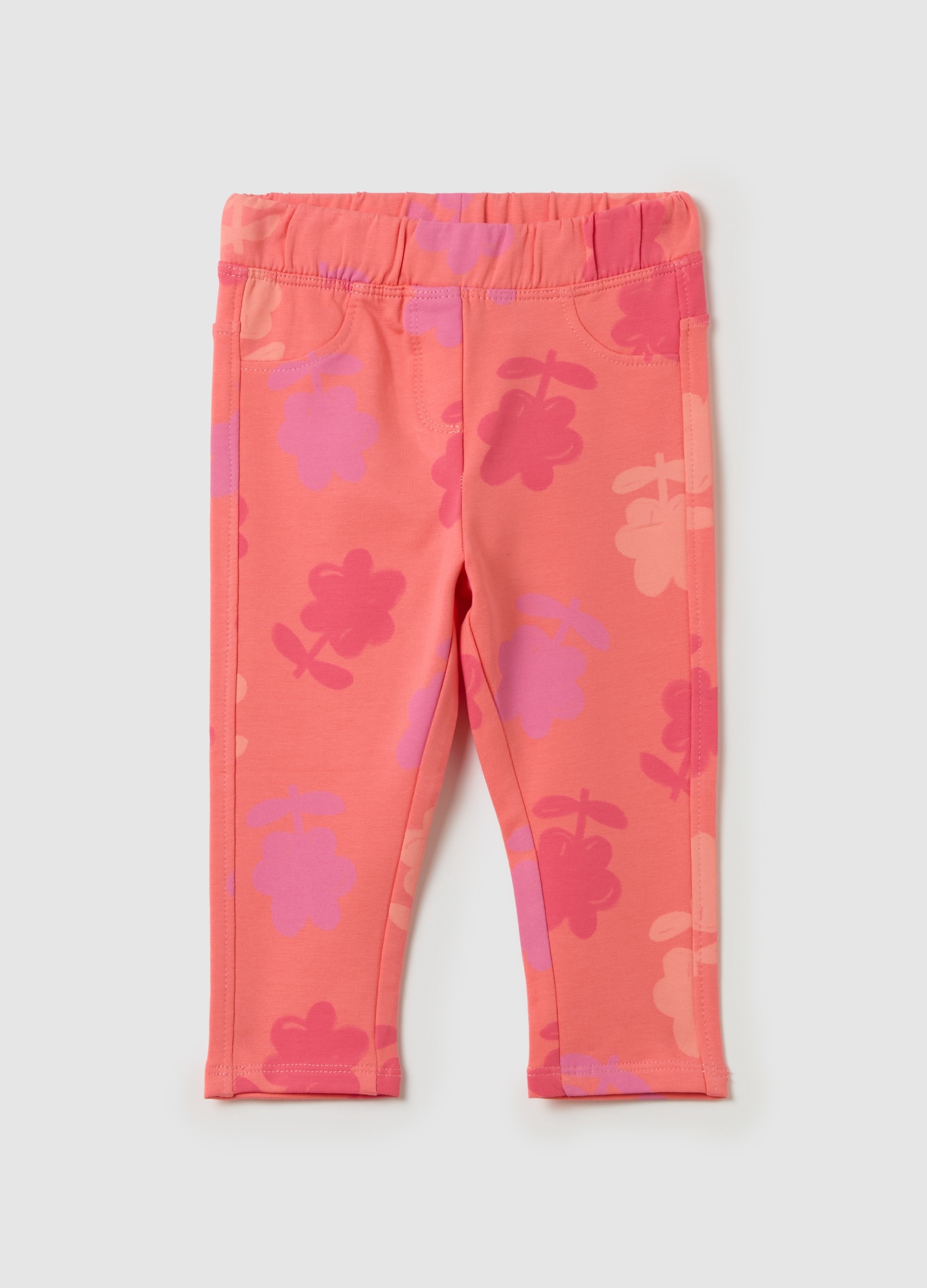 FAGOTTINO, Treggings Con Stampa All-over, Bambina, Rosa, Taglia: 9-12