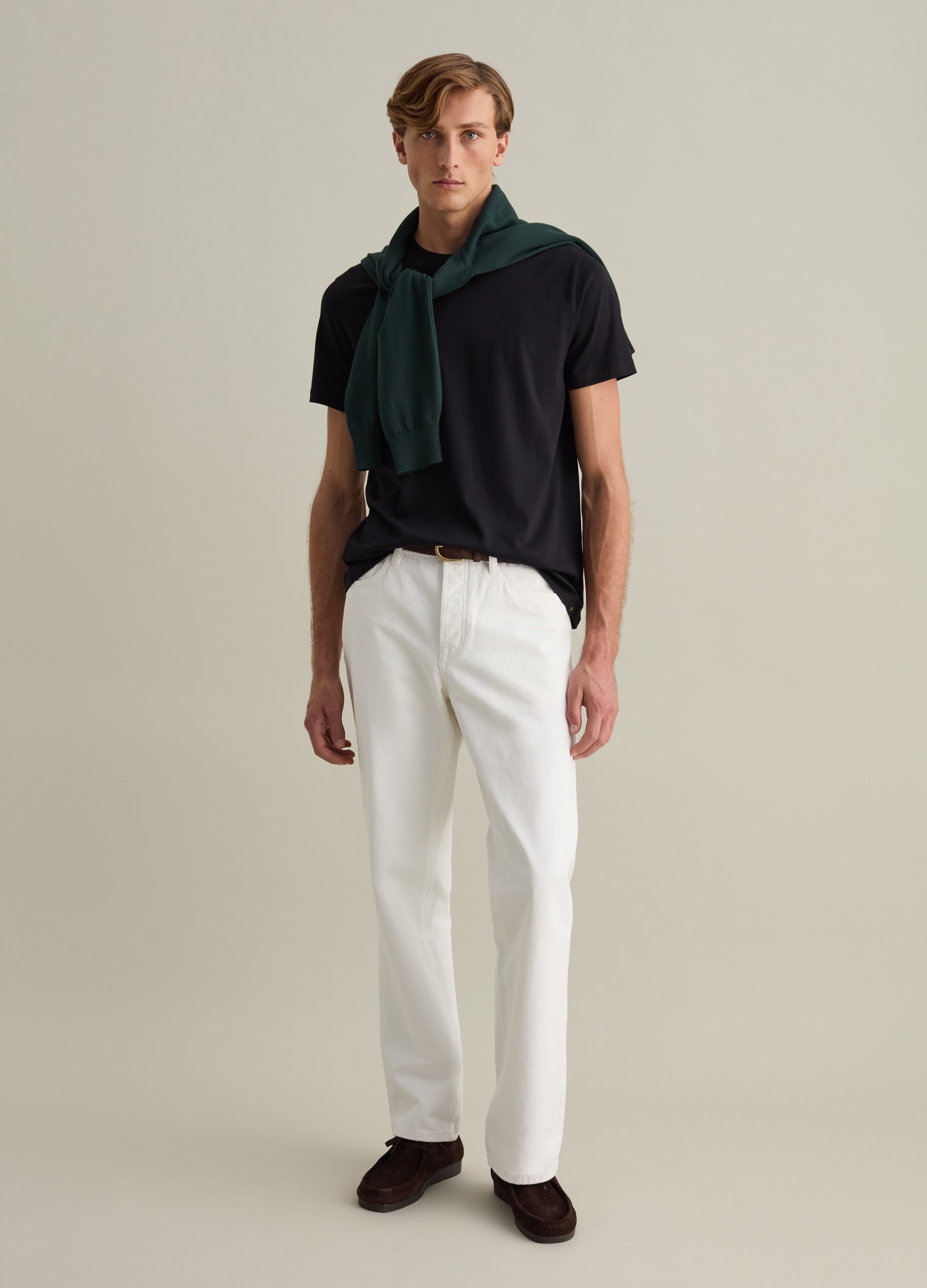 PIOMBO, T-shirt In Cotone Supima, Uomo, Blu, Taglia: M