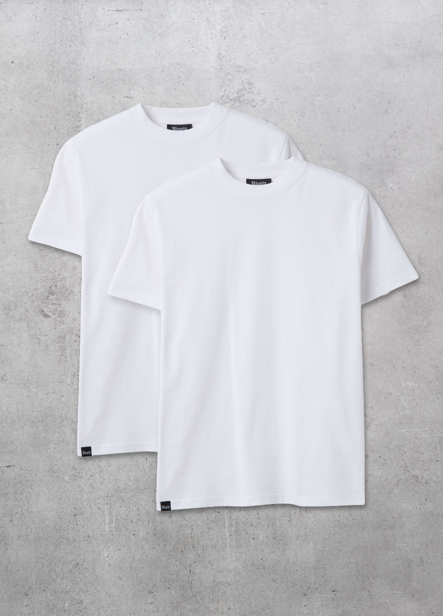 UTOPJA, Bipack Everyday T-shirt White, Hombre, Blanco óptico, Talla: XS