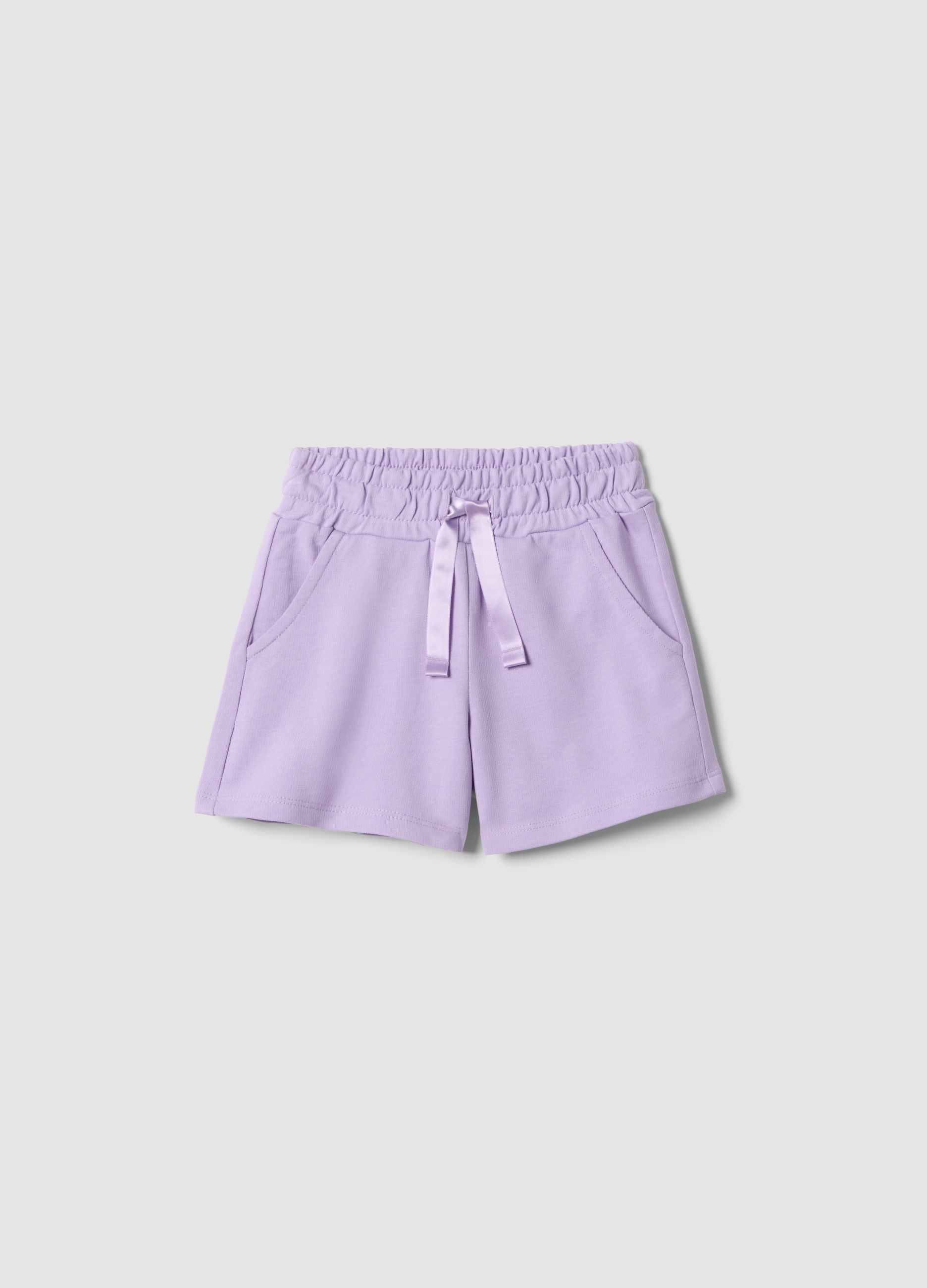 FAGOTTINO, Pantalones Cortos De Algodón Puro Morado Para Niña - Ajuste Regular, Niña, Lila claro, Talla: 30-36