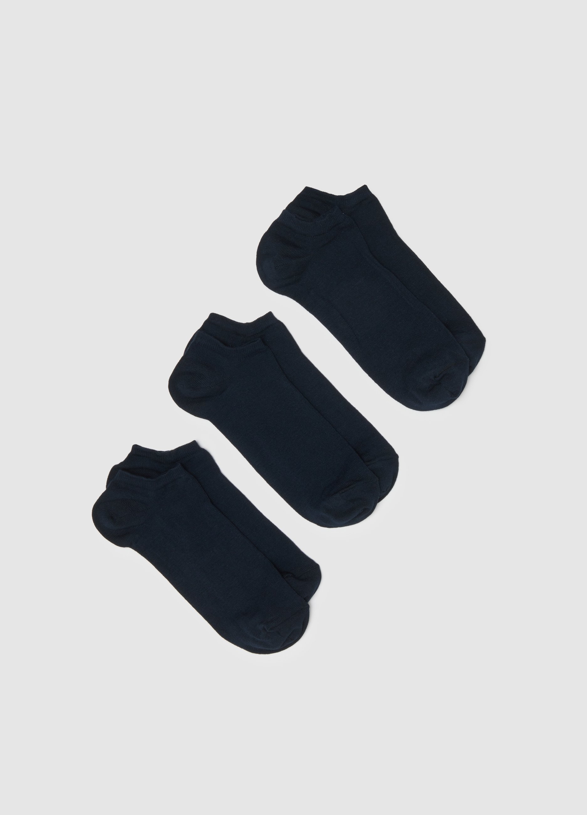 Tripack Calcetines Azules, Hombre, Azul oscuro, Talla: 38/42