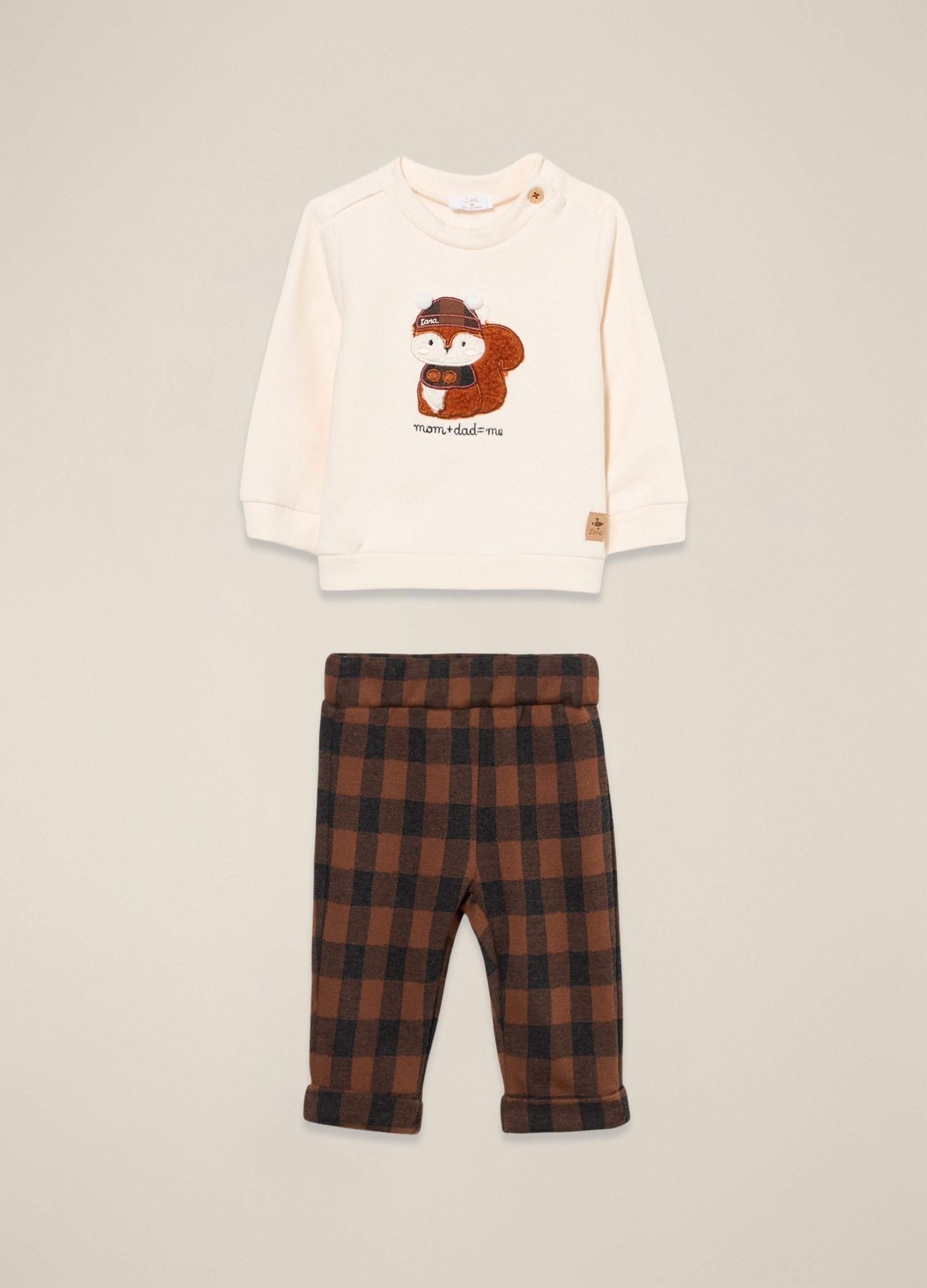 IANA, Set Felpa Pantalone In Misto Cotone Multicolor Da Neonato Regular Fit, Multicolor, Taglia: 18