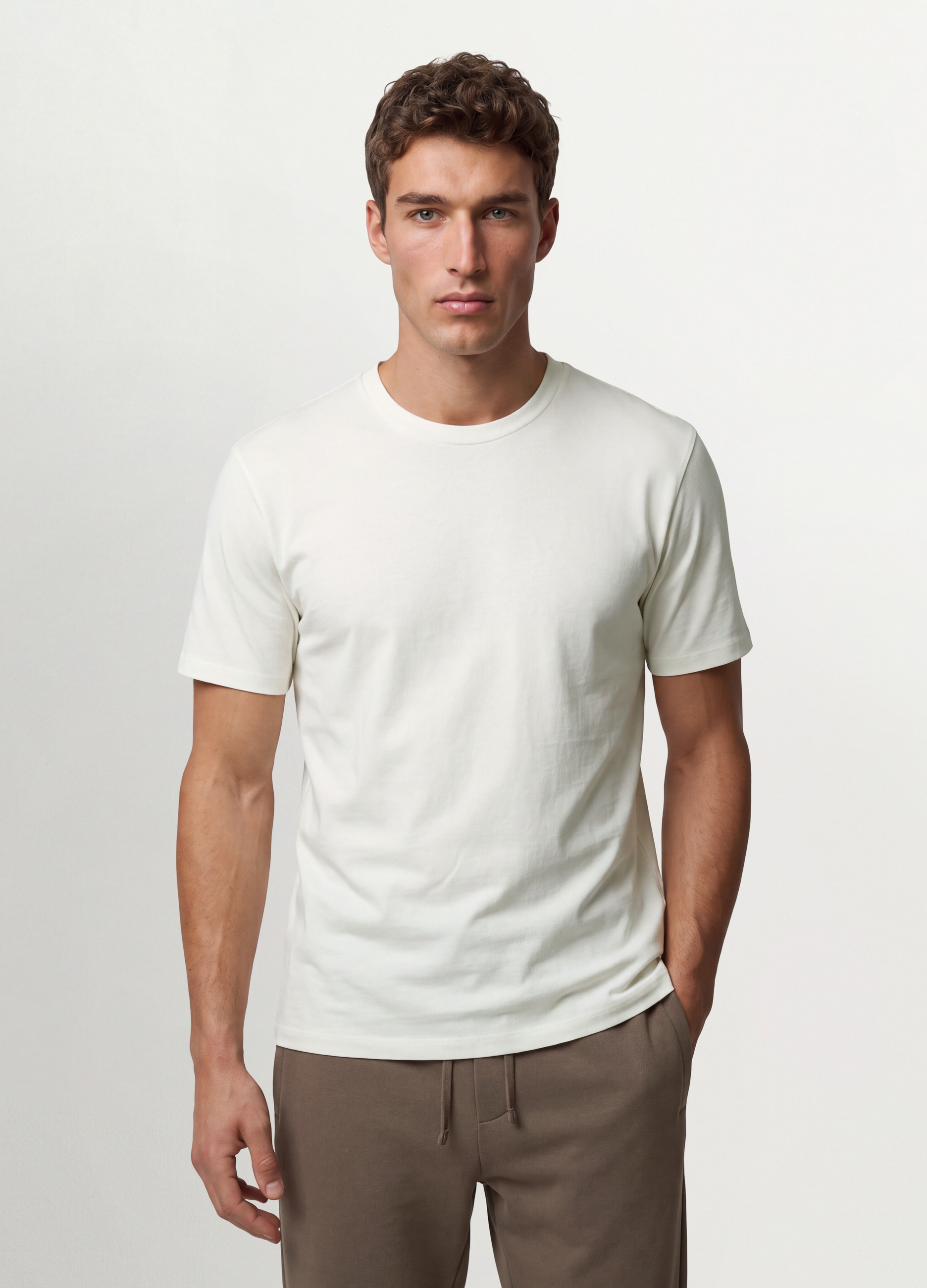 OVS, T-shirt Bianca In Cotone Organico A Maniche Corte Slim Fit, Uomo, Bianco, Taglia: XL
