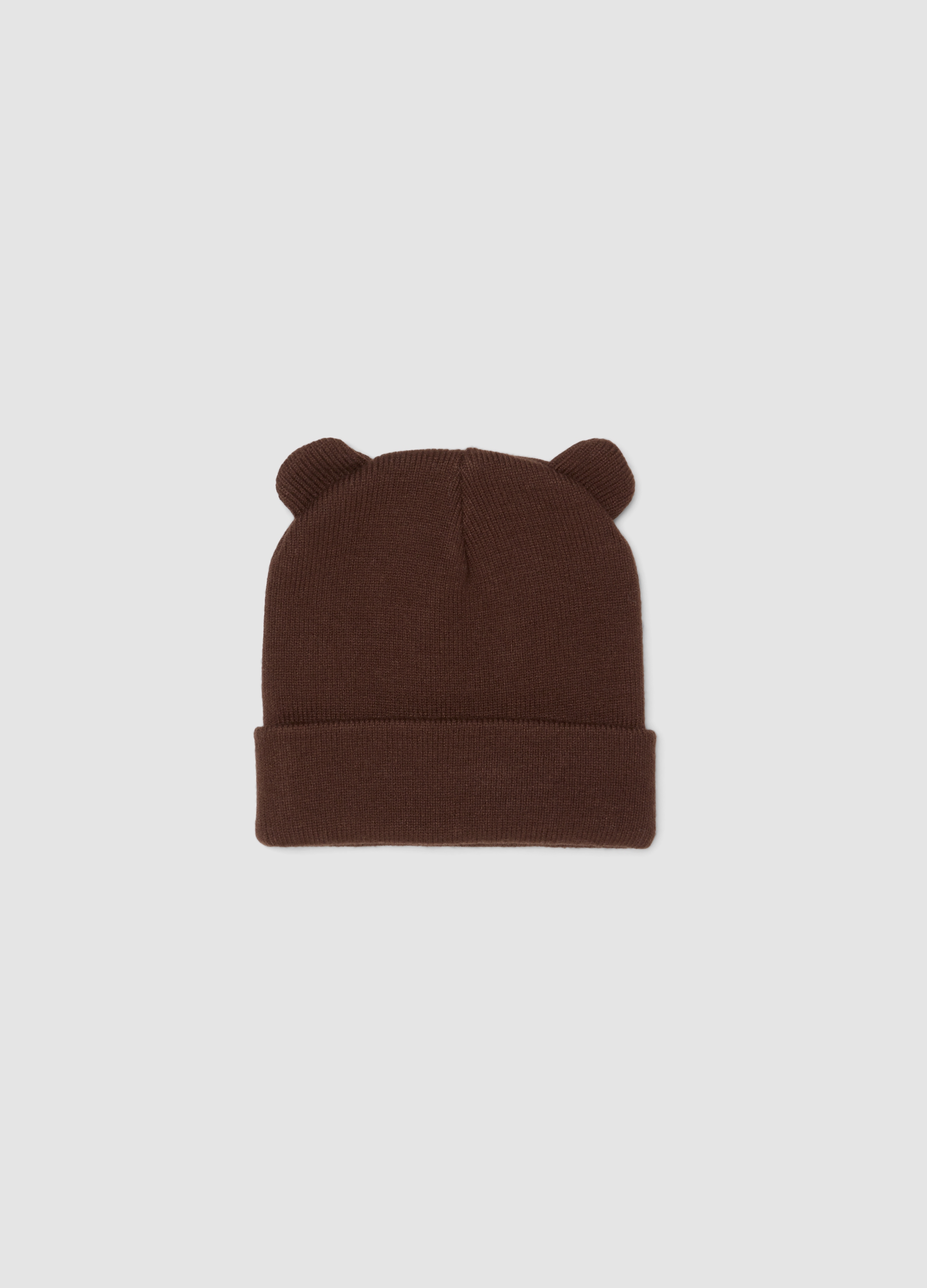 FAGOTTINO, Cappello Marrone In Misto Viscosa Con Risvolto E Orecchie, Bambino, Marrone, Taglia: 46-48