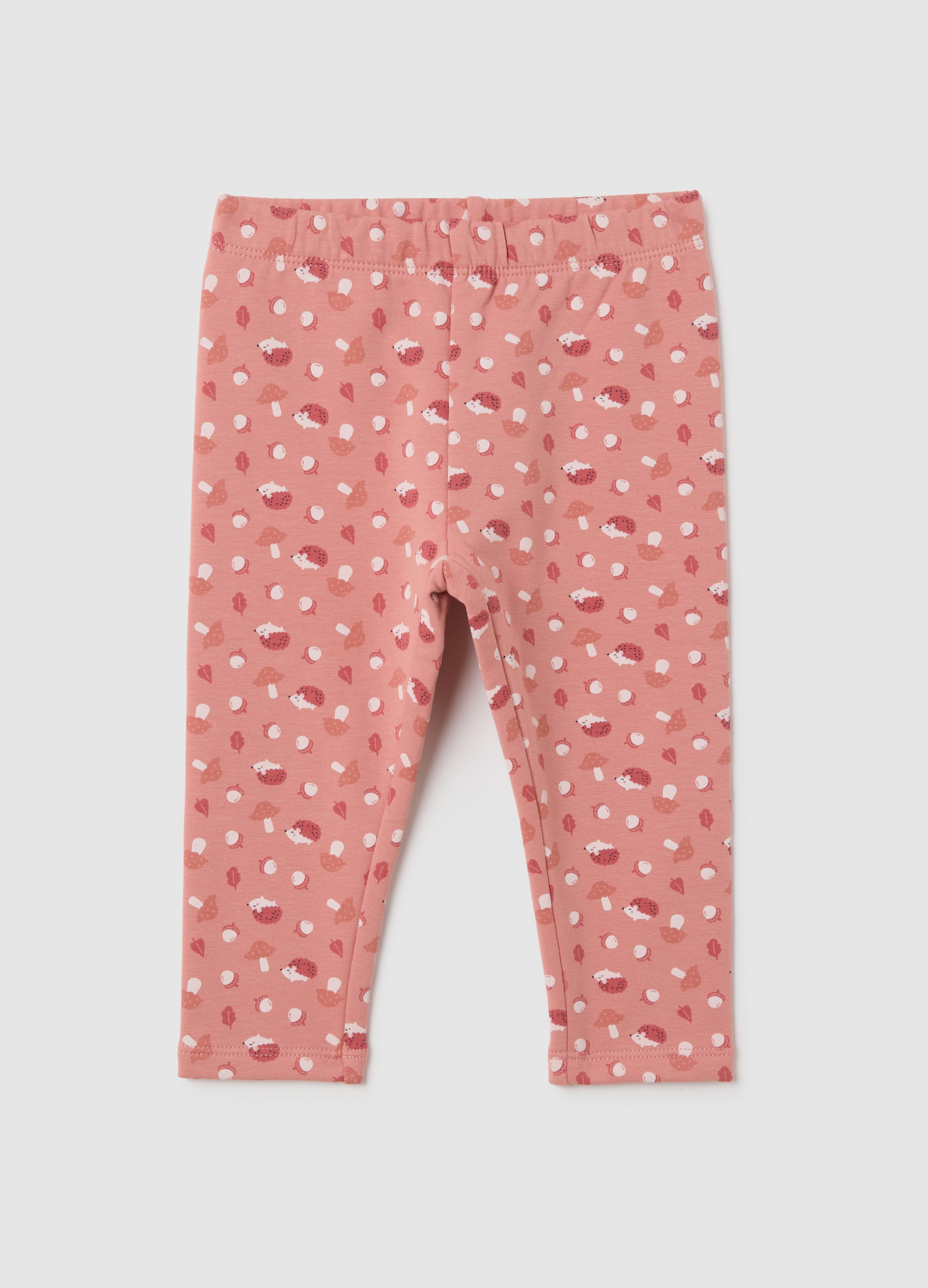 Leggings Da Bambina In Cotone Rosa Regular Fit, Niña, Rosa Claro, Talla: 18-24