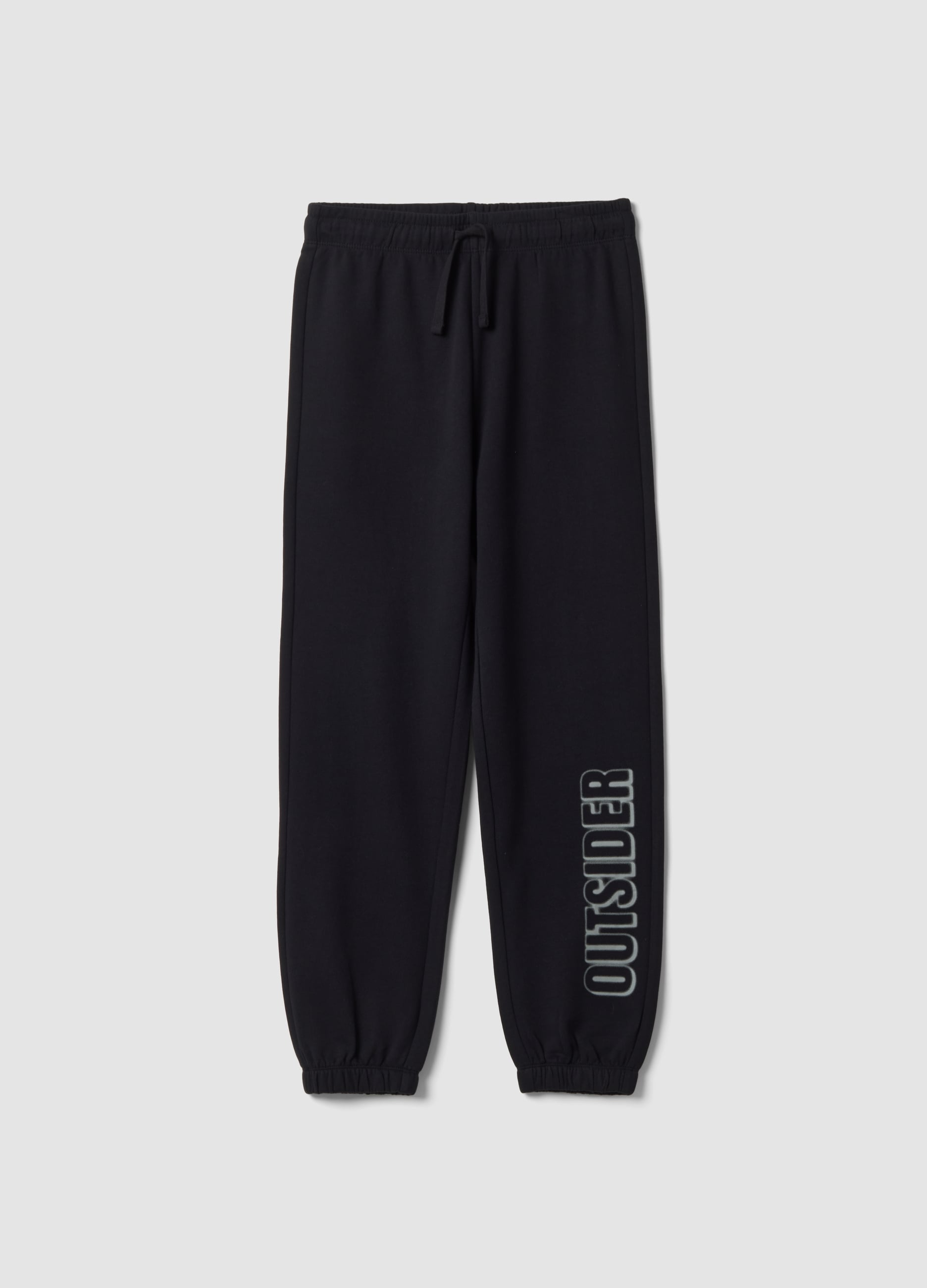 OVS KIDS, Pantaloni Jogger Blu In Puro Cotone Organico, Bambino, Nero, Taglia: 12-13