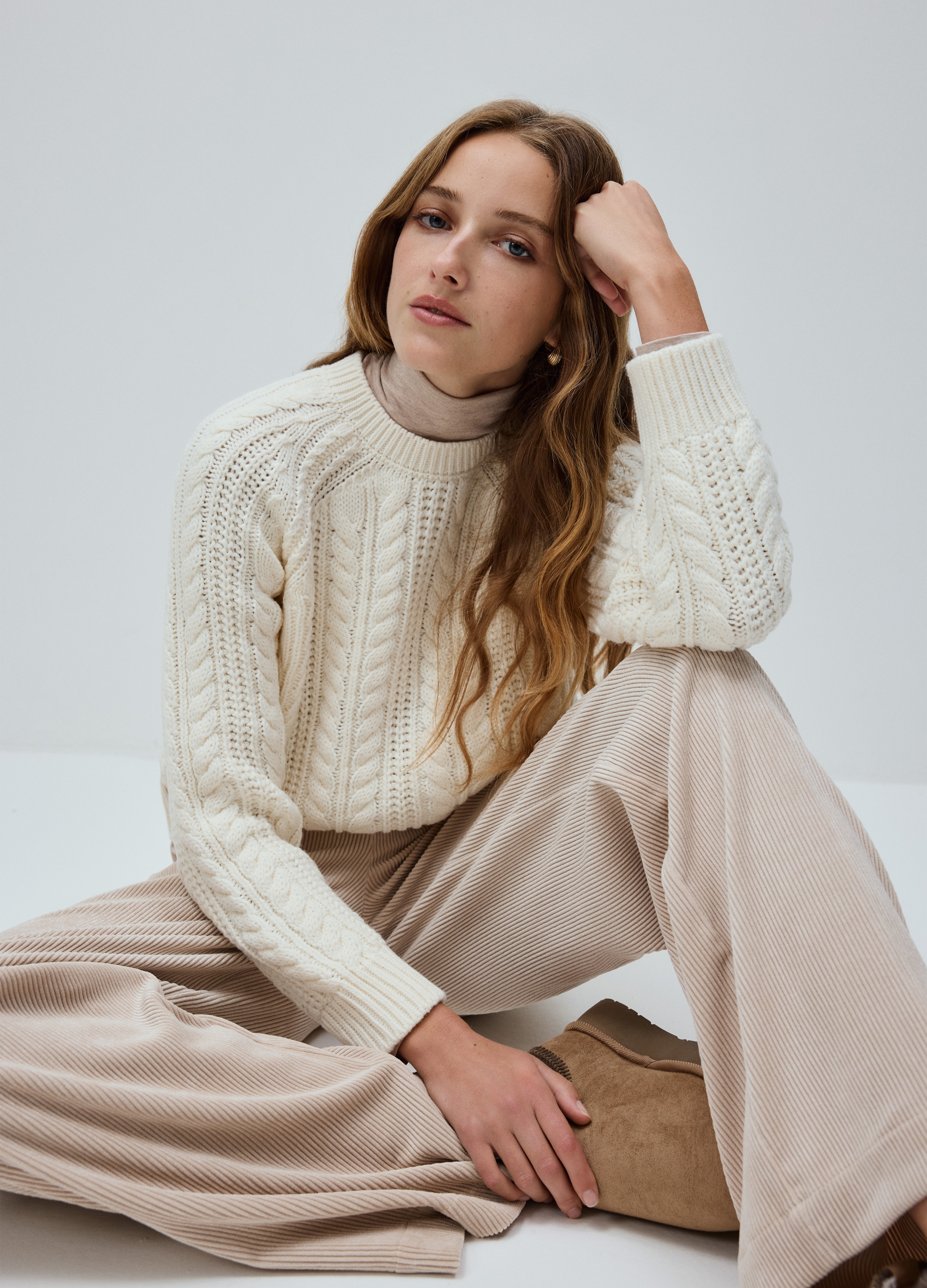 OVS, Maglione Bianco Regular Fit, Donna, Bianco, Taglia: S