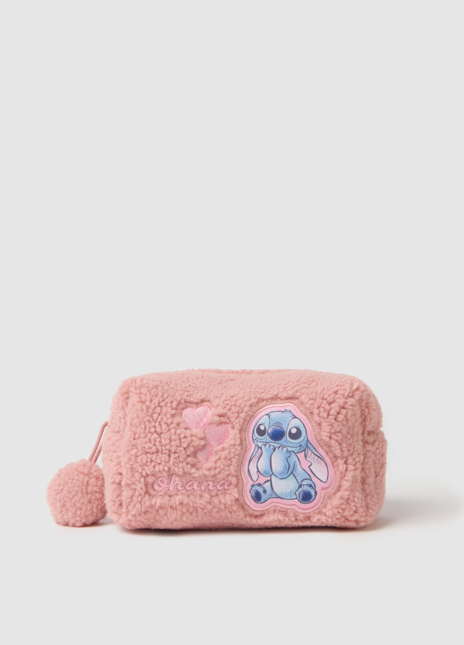 OVS, Beauty Case Rosa Con Ricamo Stich, Donna, Rosa, Taglia: ONE SIZE