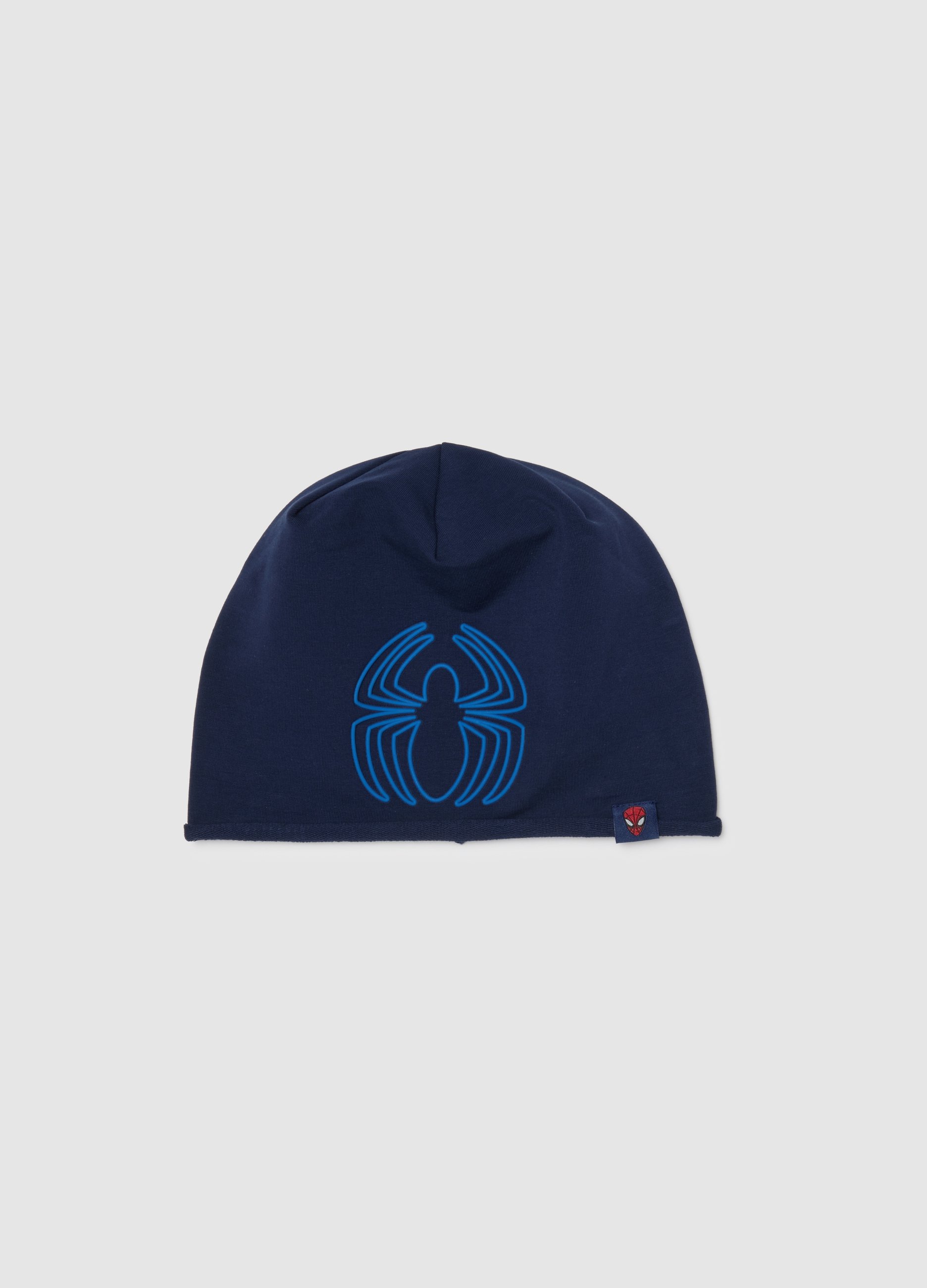 MARVEL, Cappello In Cotone Elasticizzato Blu Da Bambino Regular Fit Con Logo, Blu, Taglia: 52