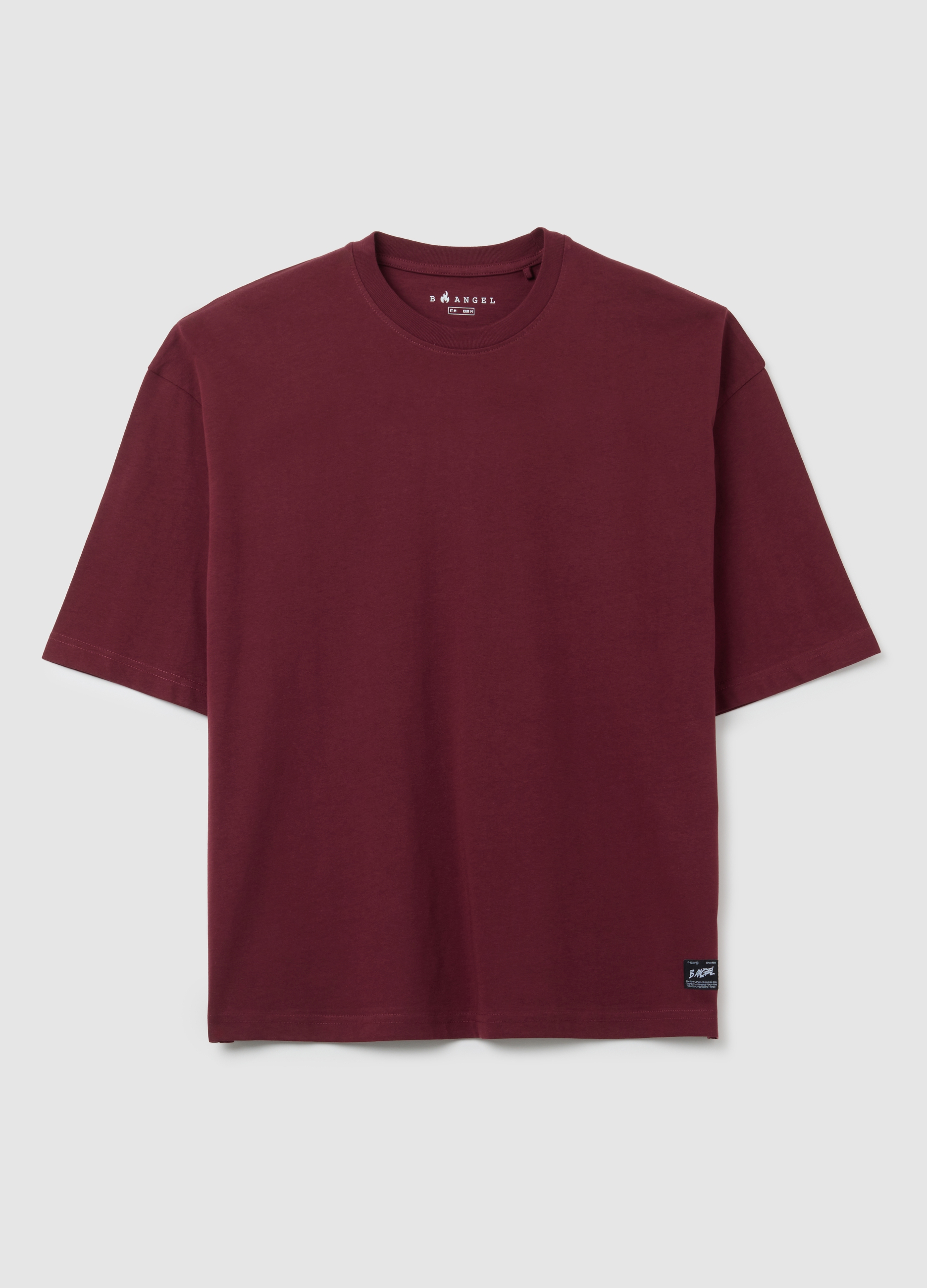 OVS, T-shirt In Puro Cotone Rossa Boxy Fit, Uomo, Rosso, Taglia: S