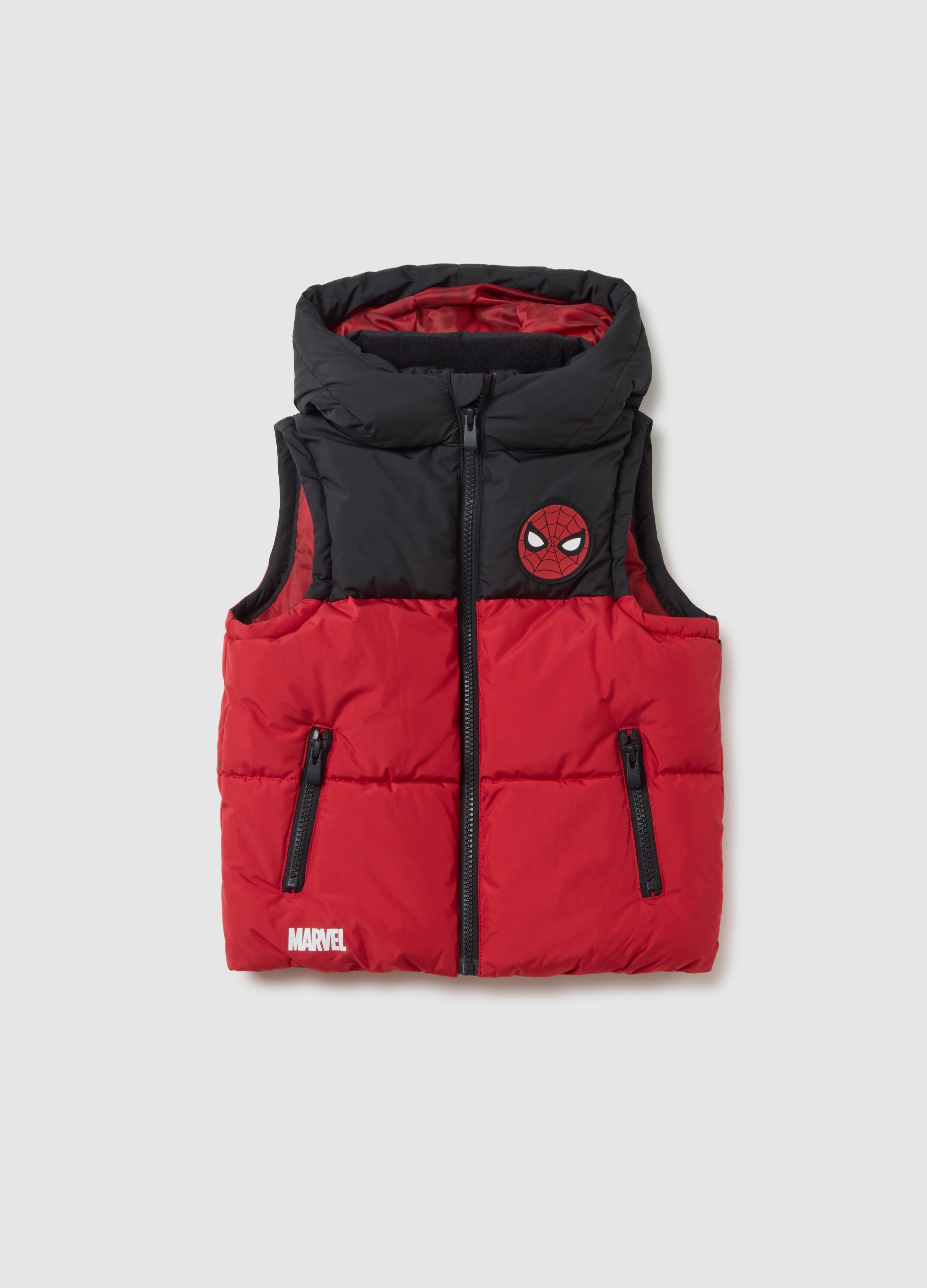 OVS, Chaleco Infantil Rojo Ajustado Con Estampado De Spider-man, Niño, Negro/Rojo, Talla: 3-4