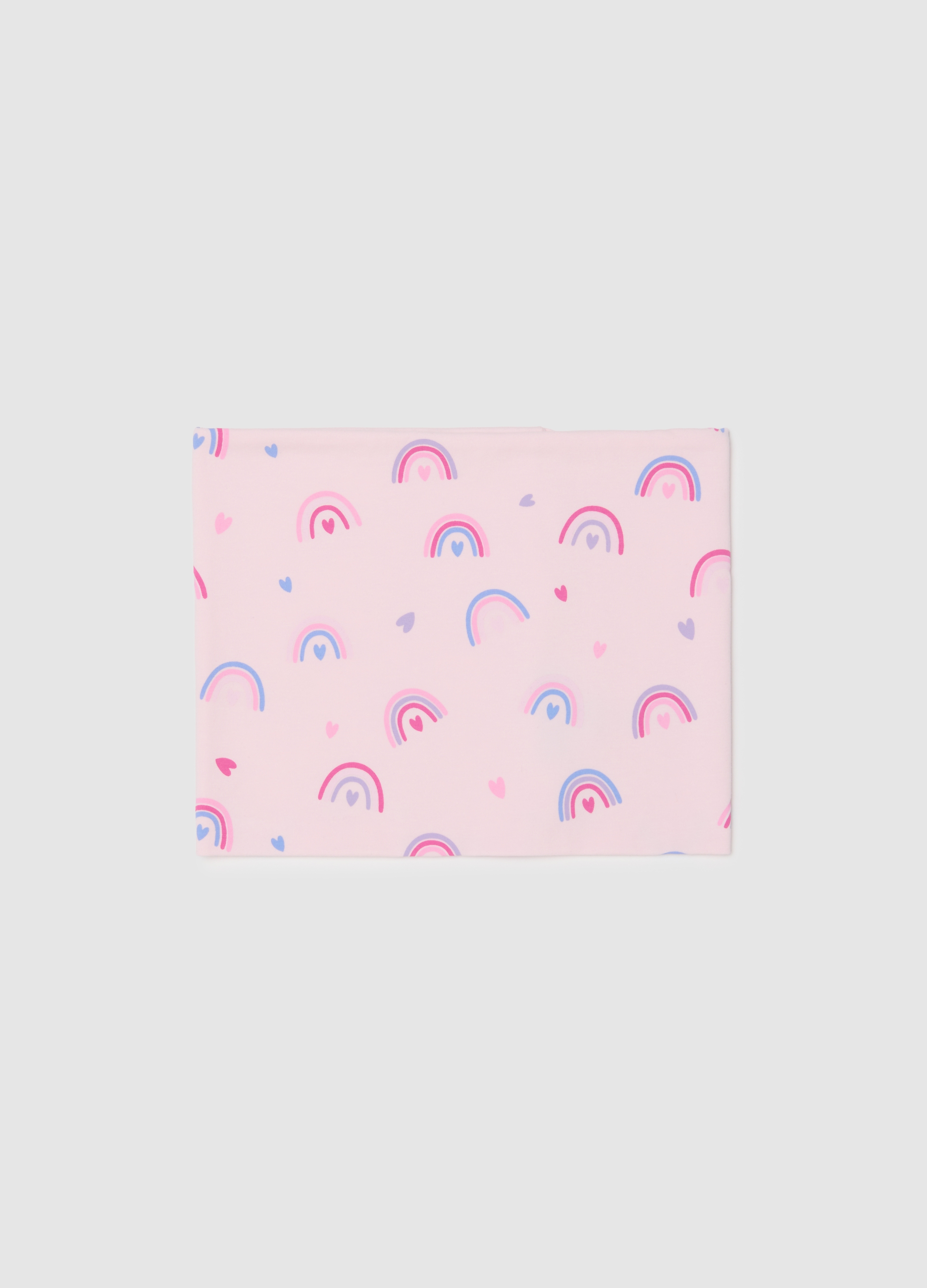 OVS KIDS, Bufanda Rosa De Niña En Algodón Elástico Con Estampados, Niña, Rosa Claro, Talla: FASUL