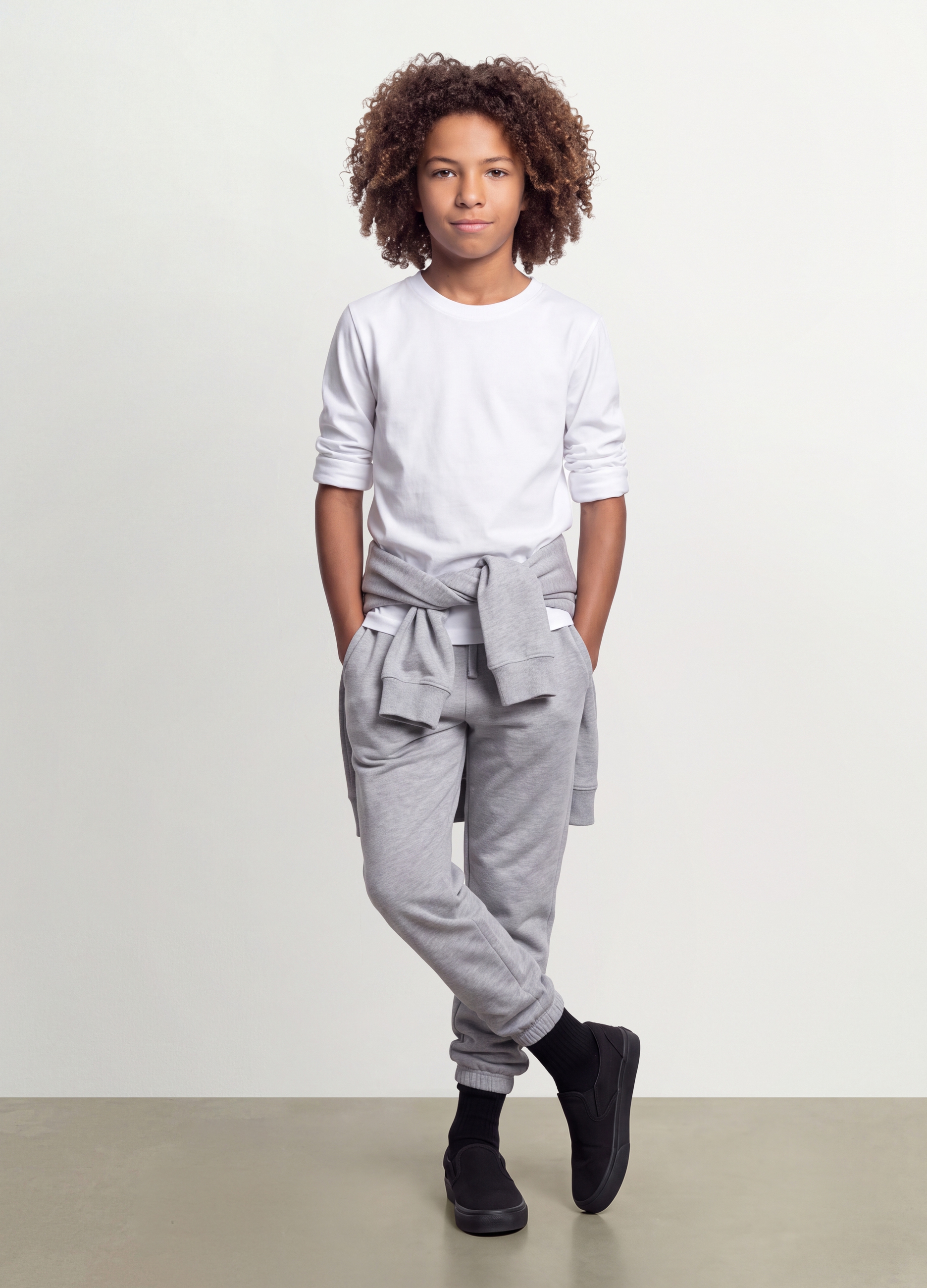 OVS KIDS, T-shirt Bianca A Maniche Lunghe In Puro Cotone Organico Regular Fit Per Ragazzo, Bambino, Bianco, Taglia: 11-12