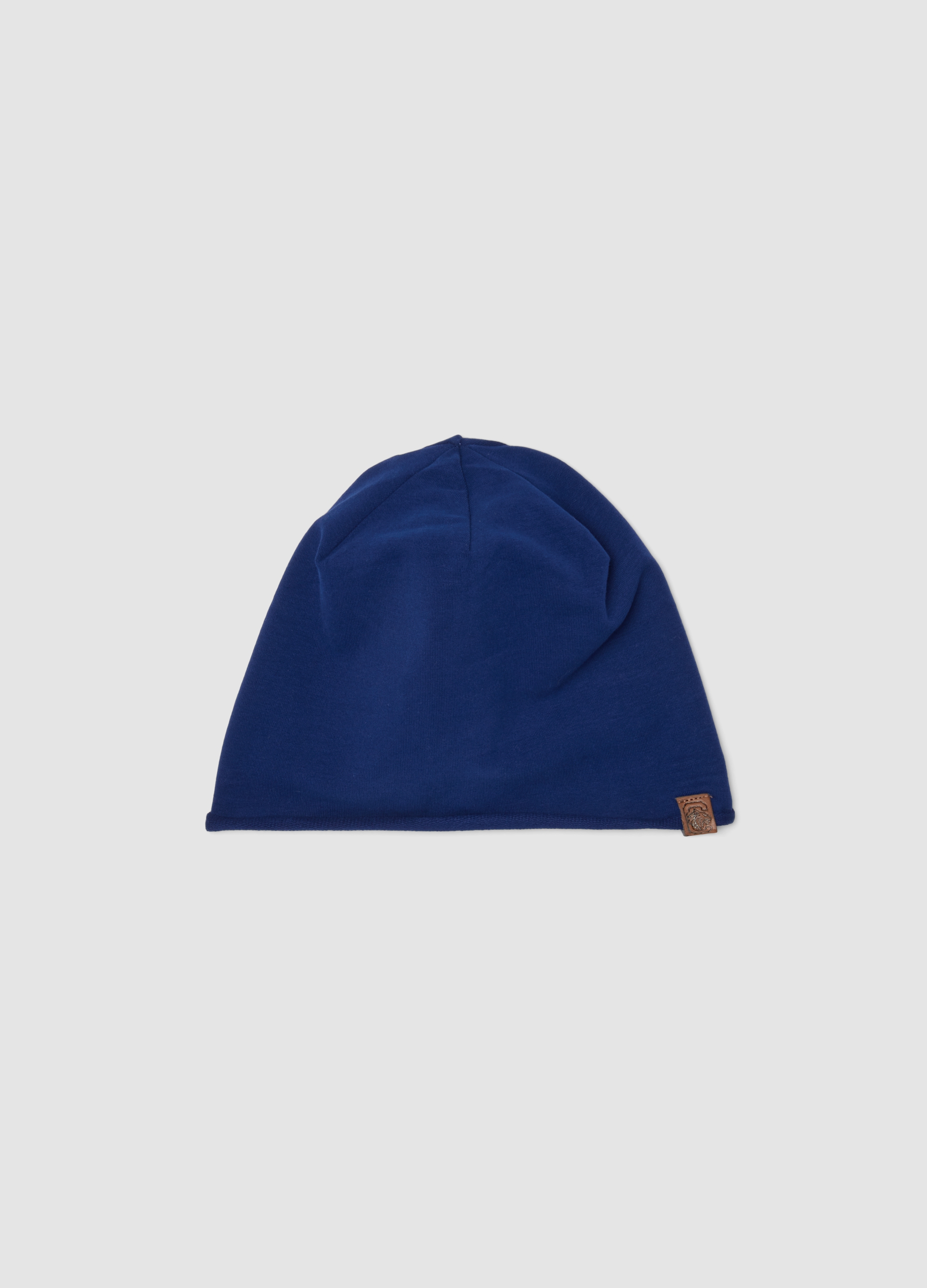 OVS KIDS, Cappello Blu In Cotone Organico Elasticizzato Jersey Per Bambino, Blu, Taglia: 52