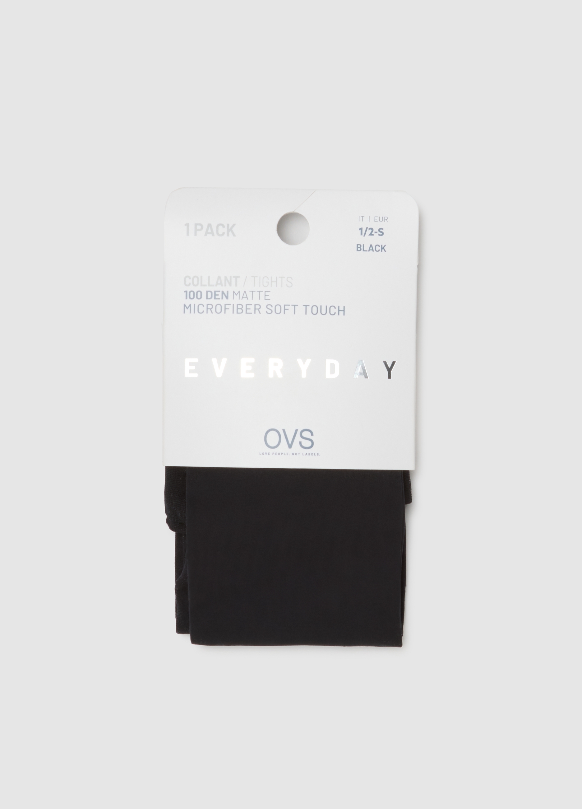 OVS, Collant In Tessuto Elasticizzato Neri, Donna, Nero, Taglia: S