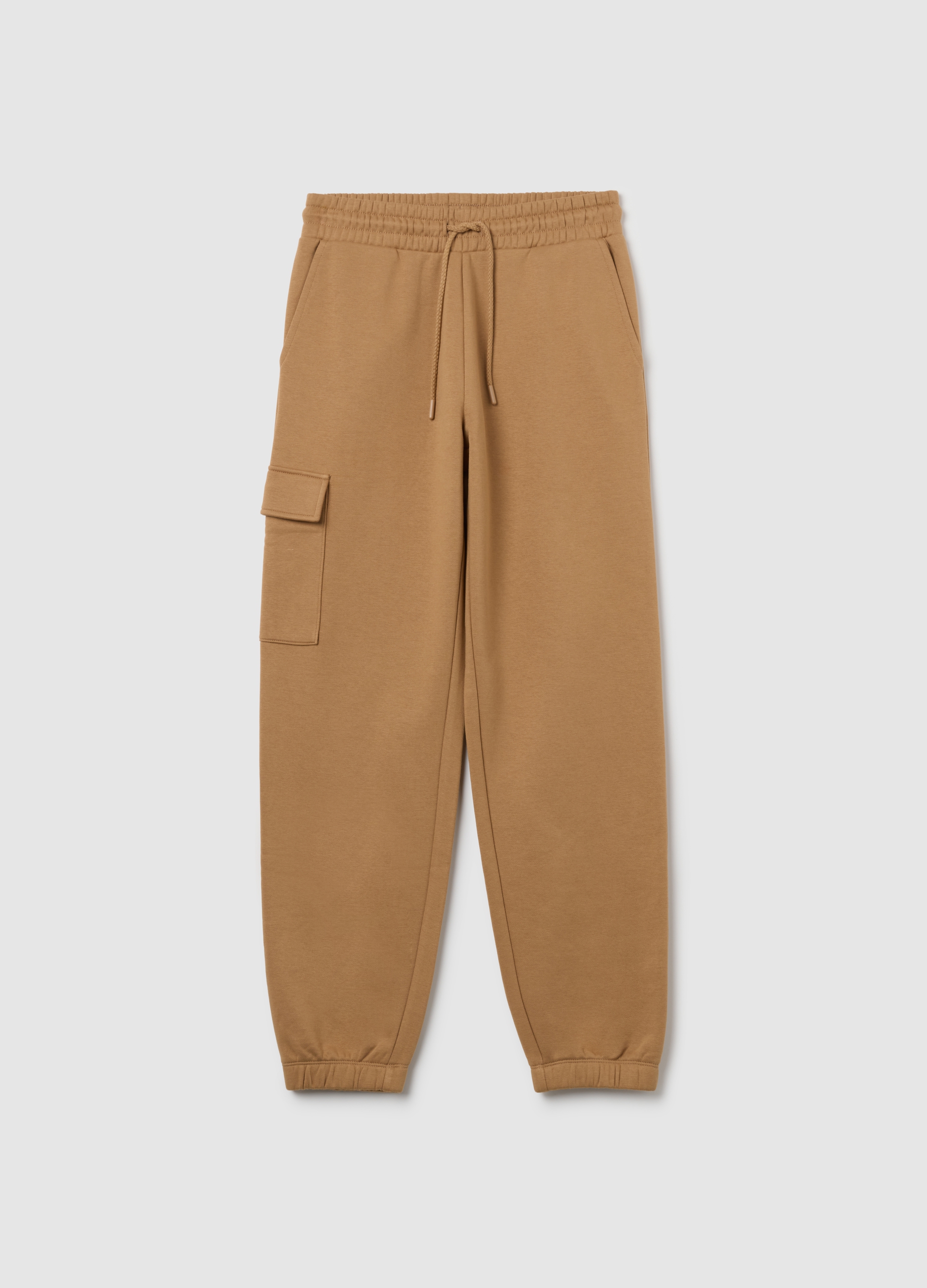Pantalones Cargo Marrones De Mezcla De Algodón Corte Regular, Mujer, Camello, Talla: 38