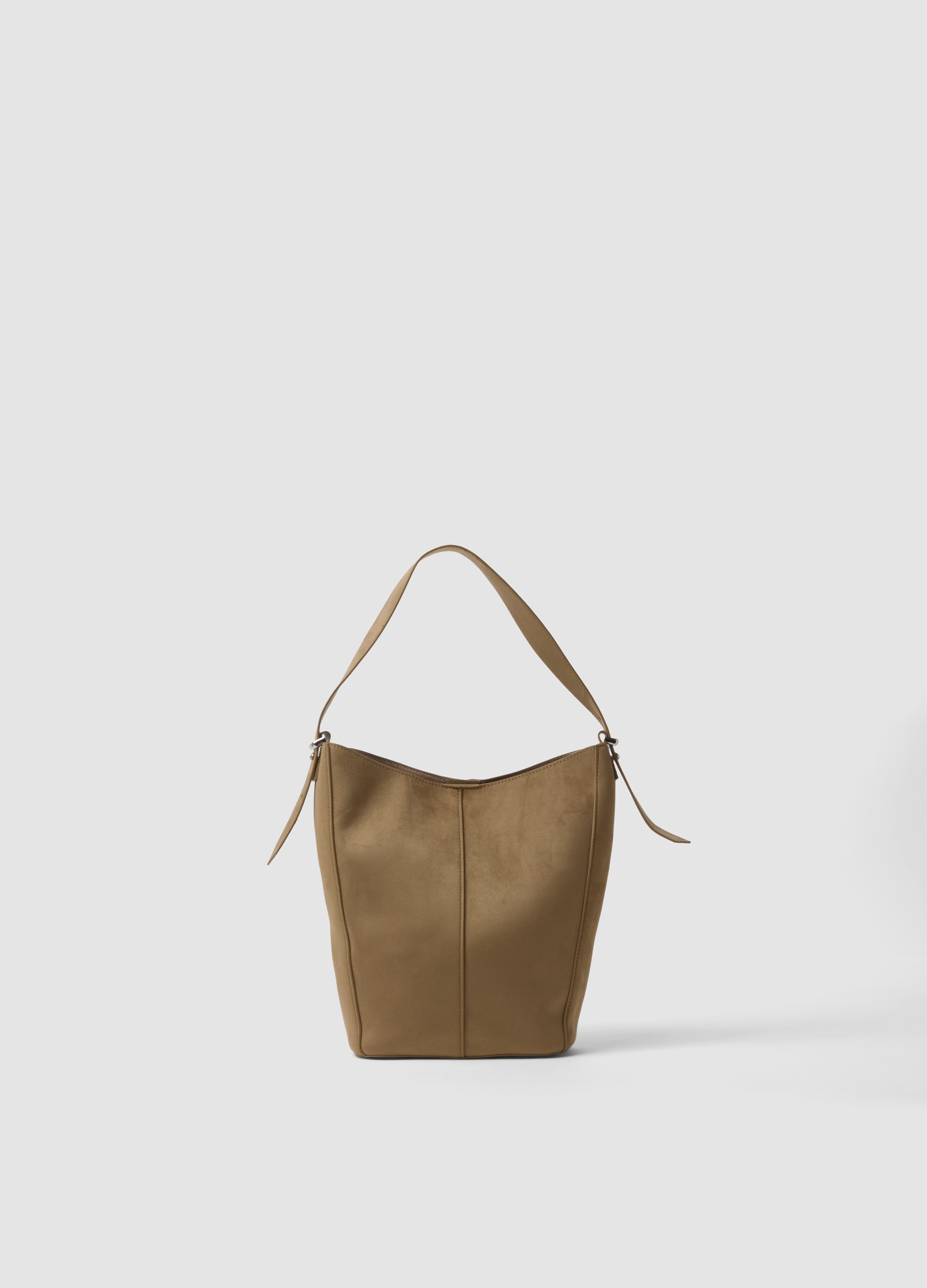 OVS, Borsa Marrone A Spalla In Tessuto Elasticizzato, Donna, Marrone, Taglia: ONE SIZE