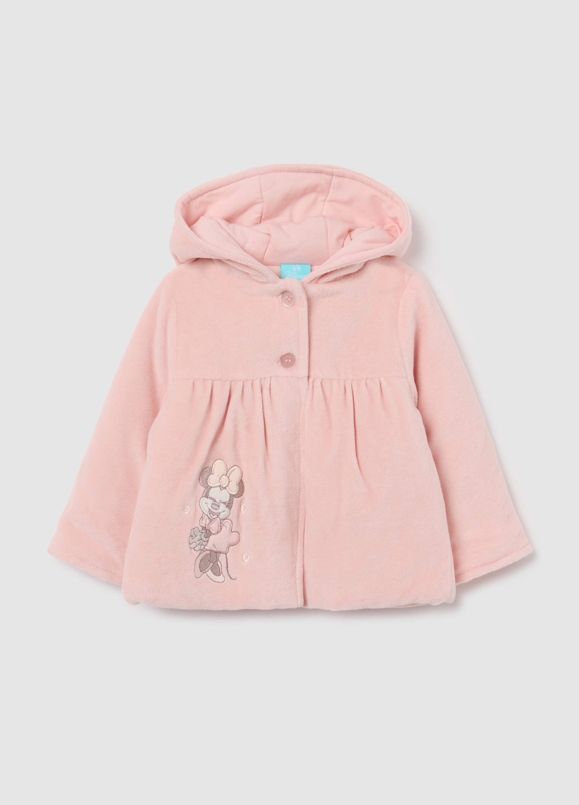 Giacca Da Neonata In Velour Rosa Regular Fit Con Bottoni, Bebé Niña, Rosa Claro, Talla: 3-6