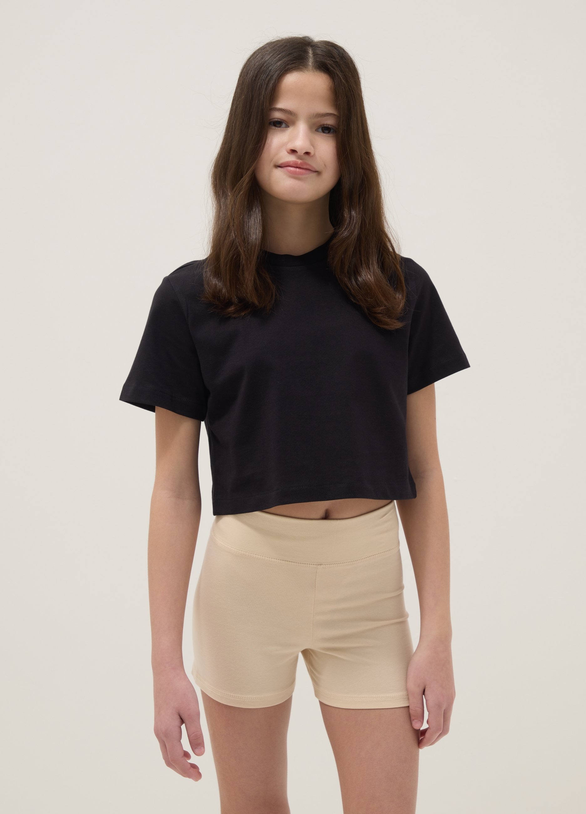 OVS KIDS, Conjunto Multicolor De Algodón Puro Para Niña, Corte Regular, Niña, Negro/Beige, Talla: 11-12